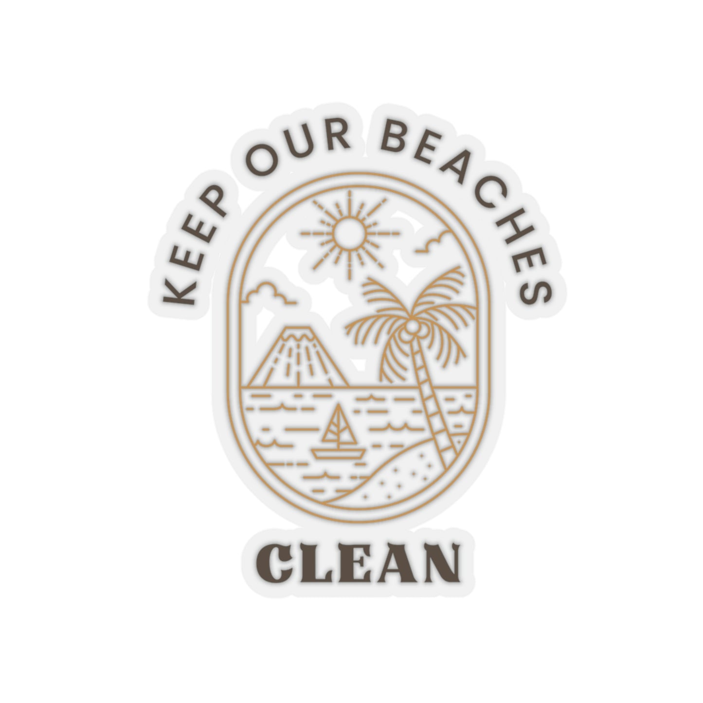Clean Beaches Stickers