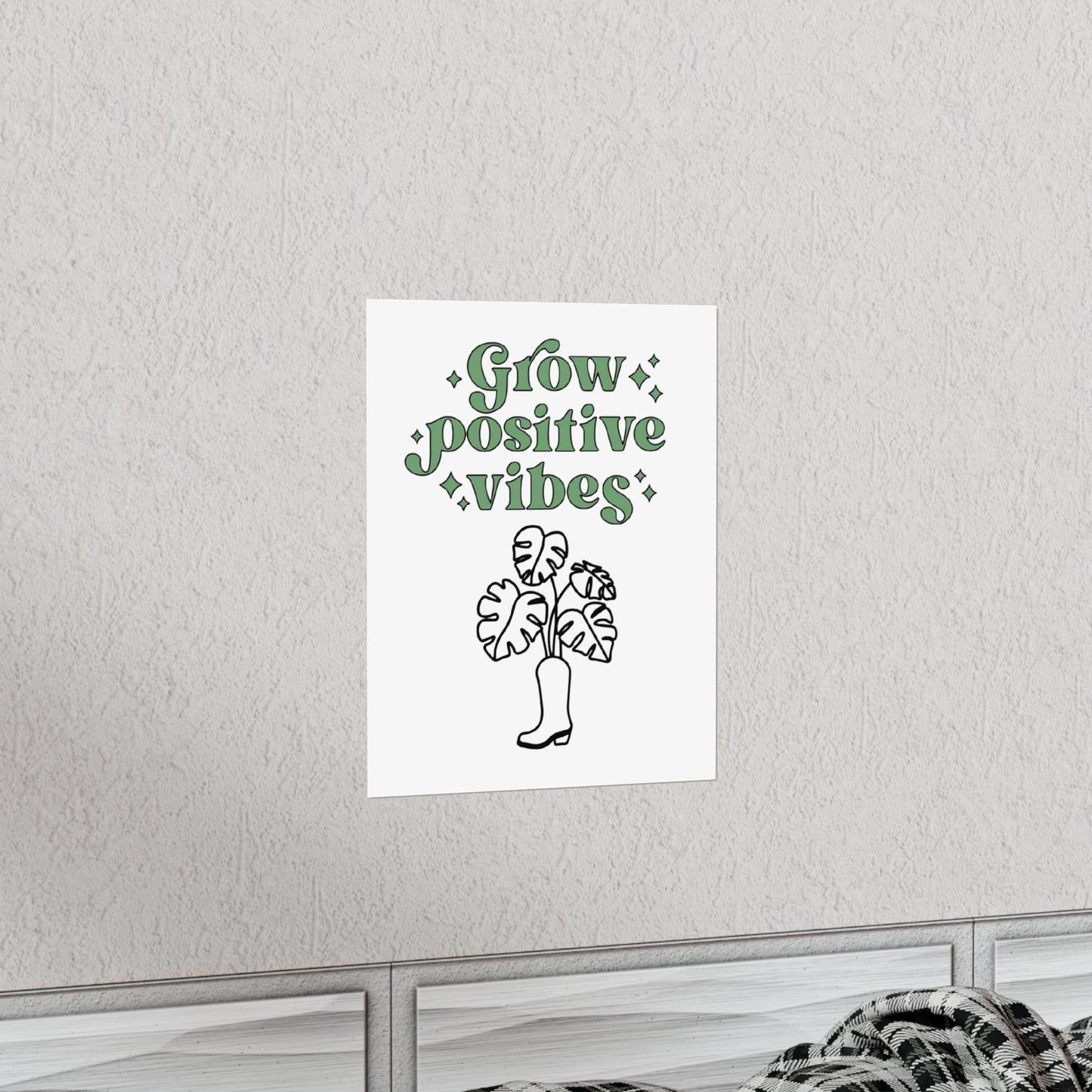 Grow Positive Matte Vertical Posters