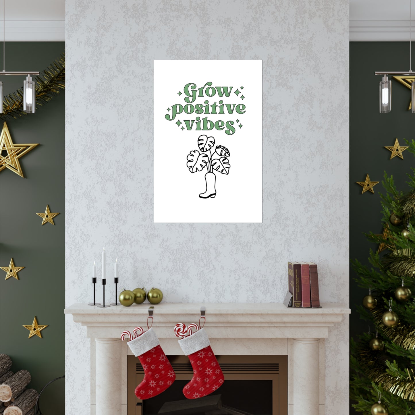 Grow Positive Matte Vertical Posters