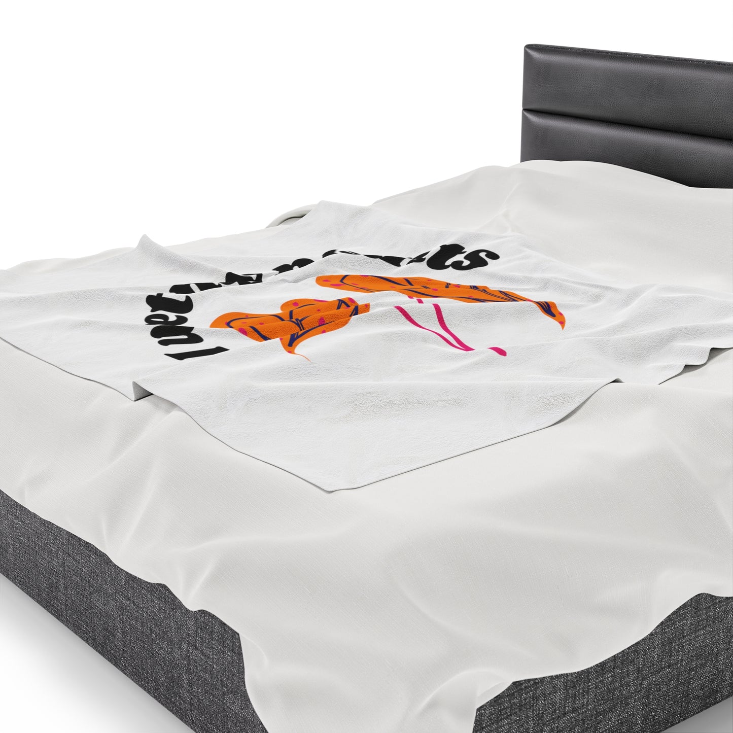 I Wet My Plants Velveteen Plush Blanket