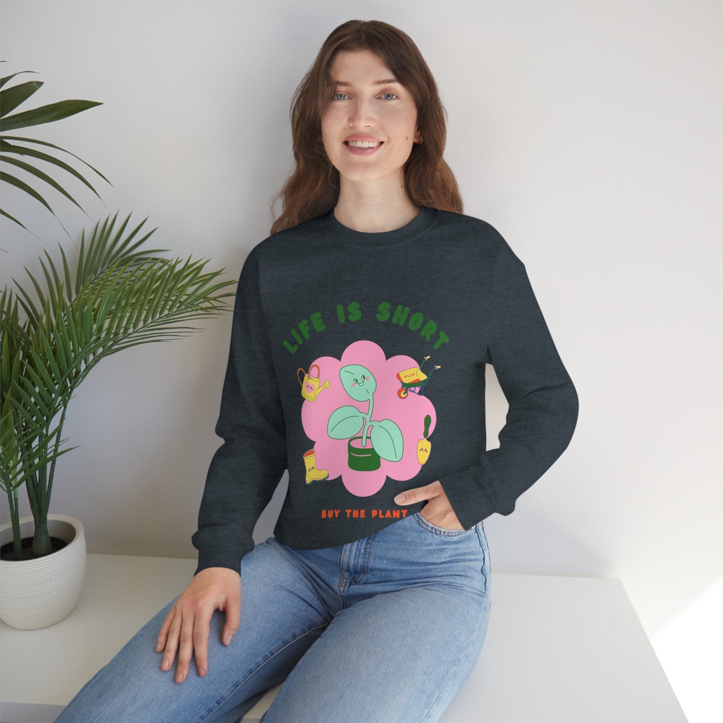 Life Is Short Unisex Crewneck
