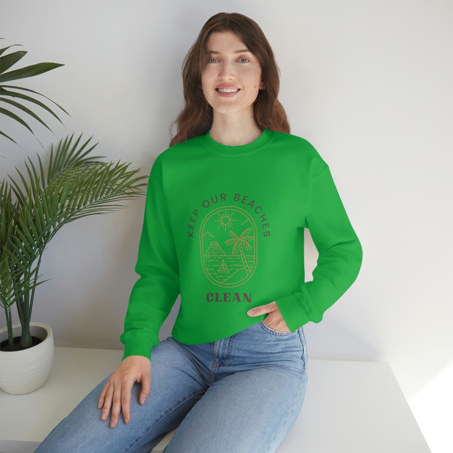 Clean Beaches Unisex Crewneck