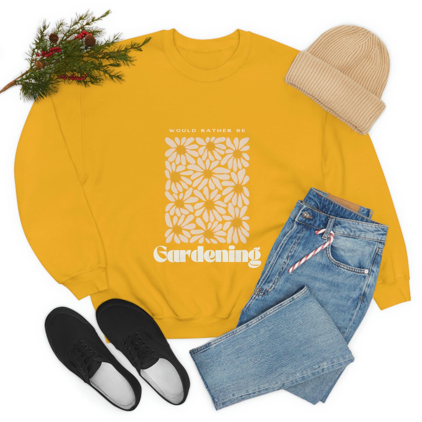 Would Rather Be Gardening Unisex Crewneck