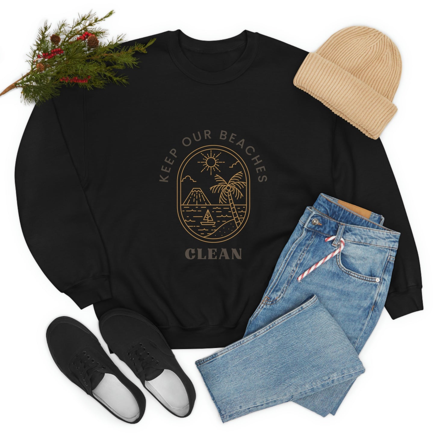 Clean Beaches Unisex Crewneck
