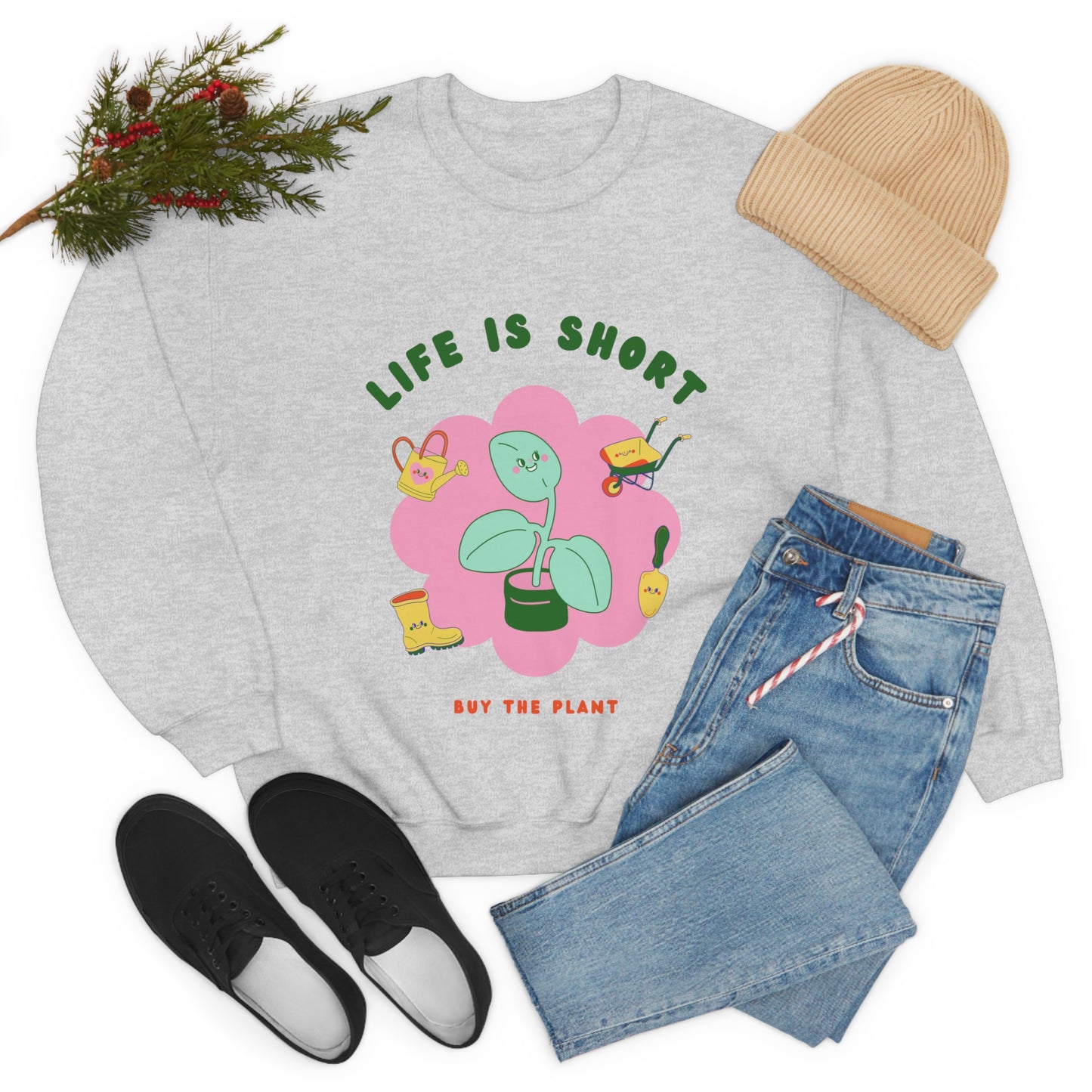 Life Is Short Unisex Crewneck
