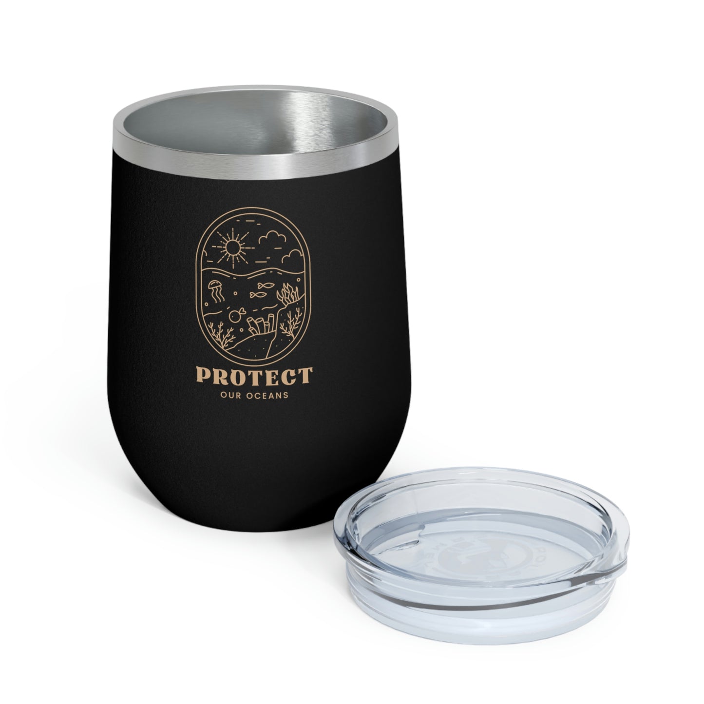 Protect Our Oceans Insulated Wine Tumbler
