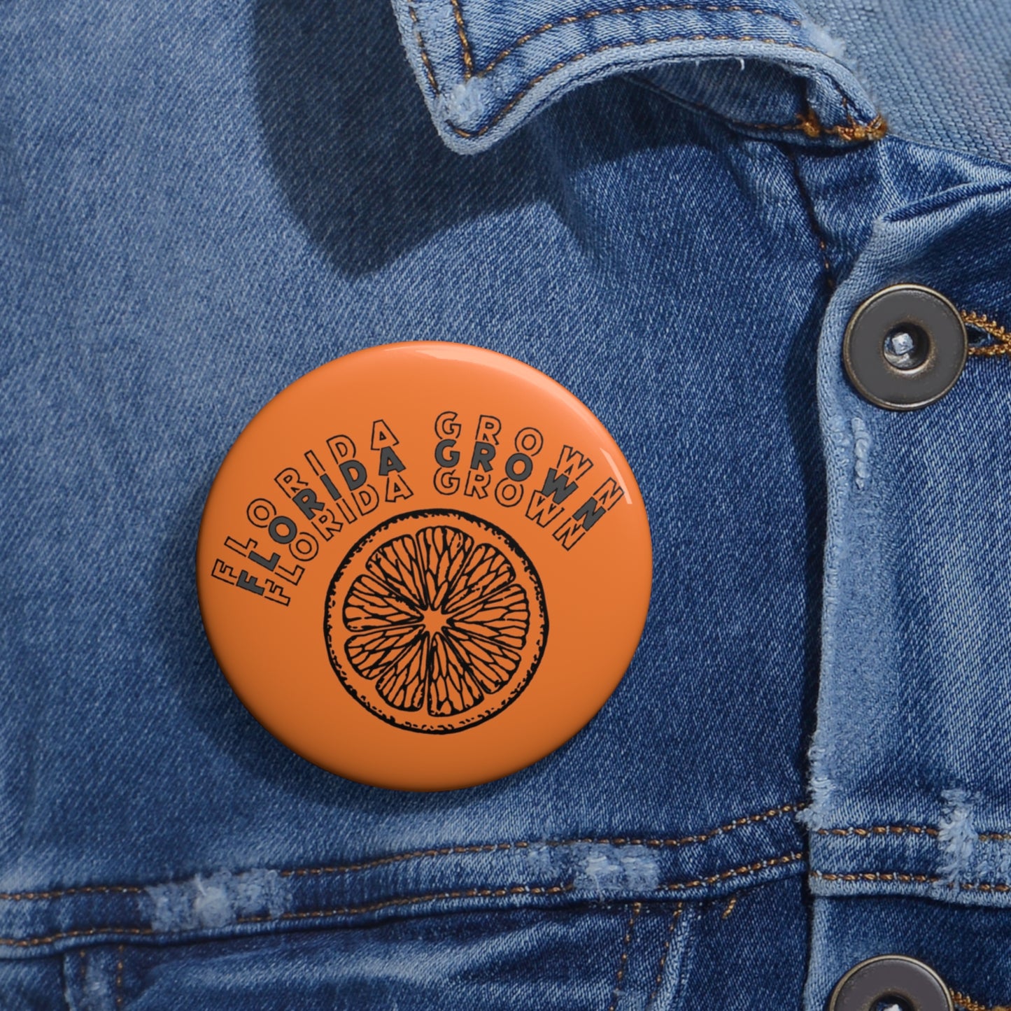 Florida Grown Pin Buttons