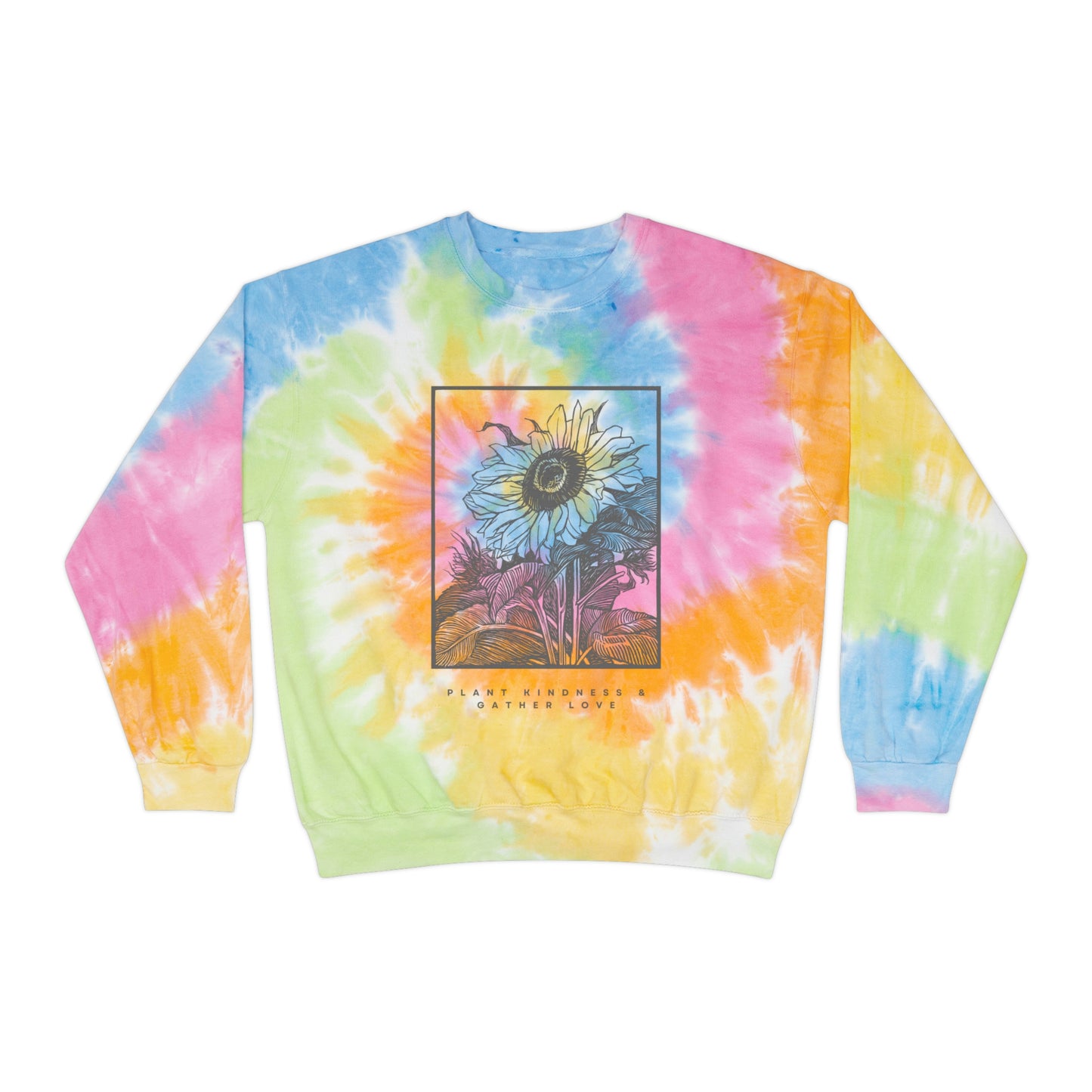 Plant Kindness Unisex Tie-Dye Crewneck