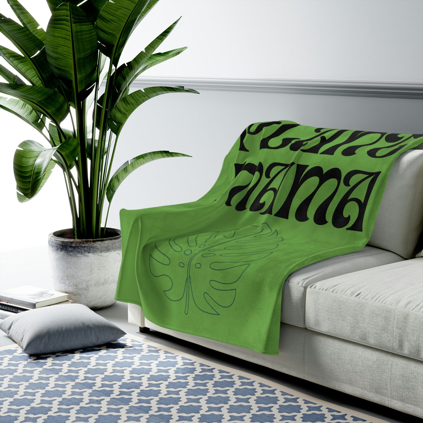 Plant Mama Velveteen Plush Blanket