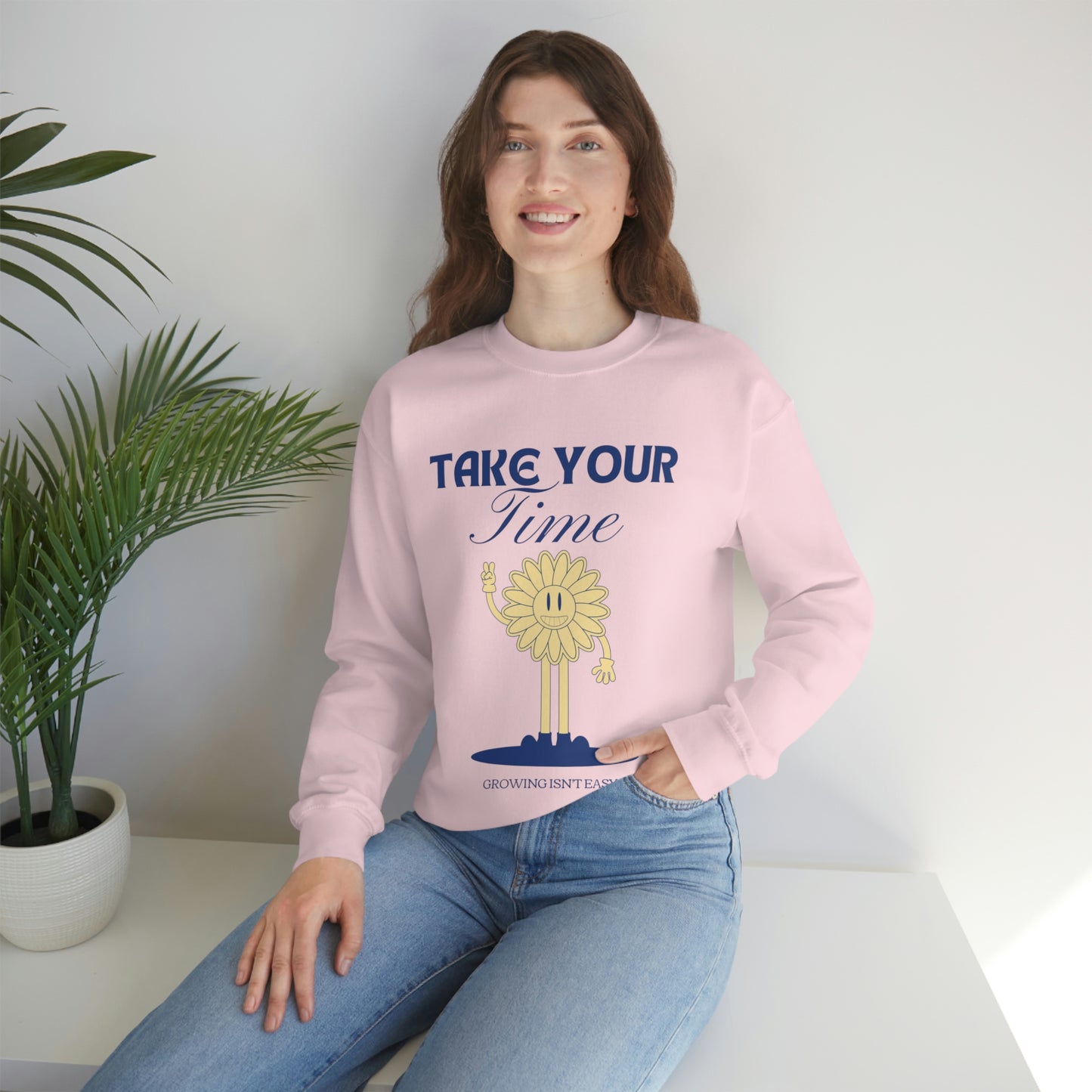 Growing Isn't Easy Unisex Crewneck