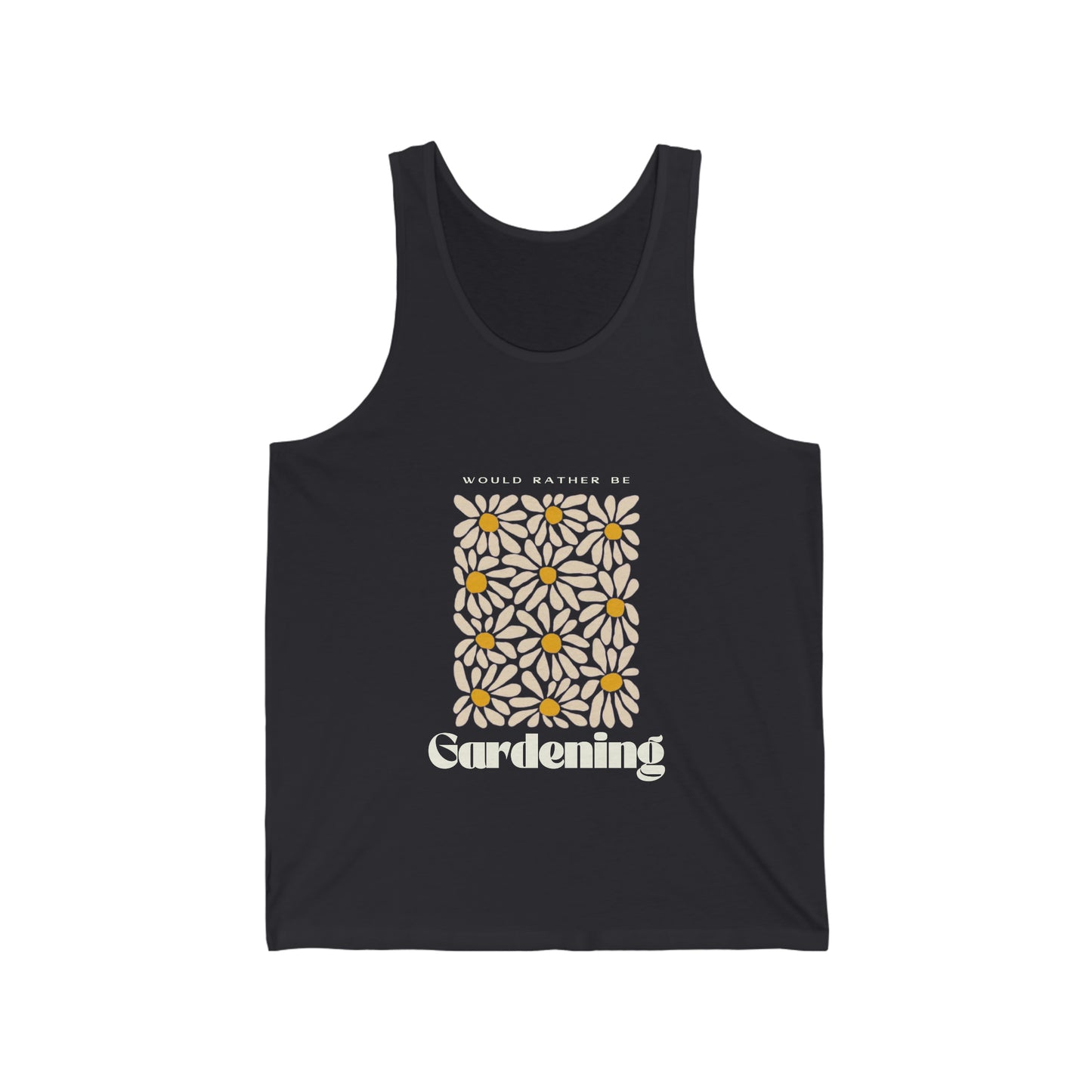 Would Rather Be Gardening Unisex Jersey Tank