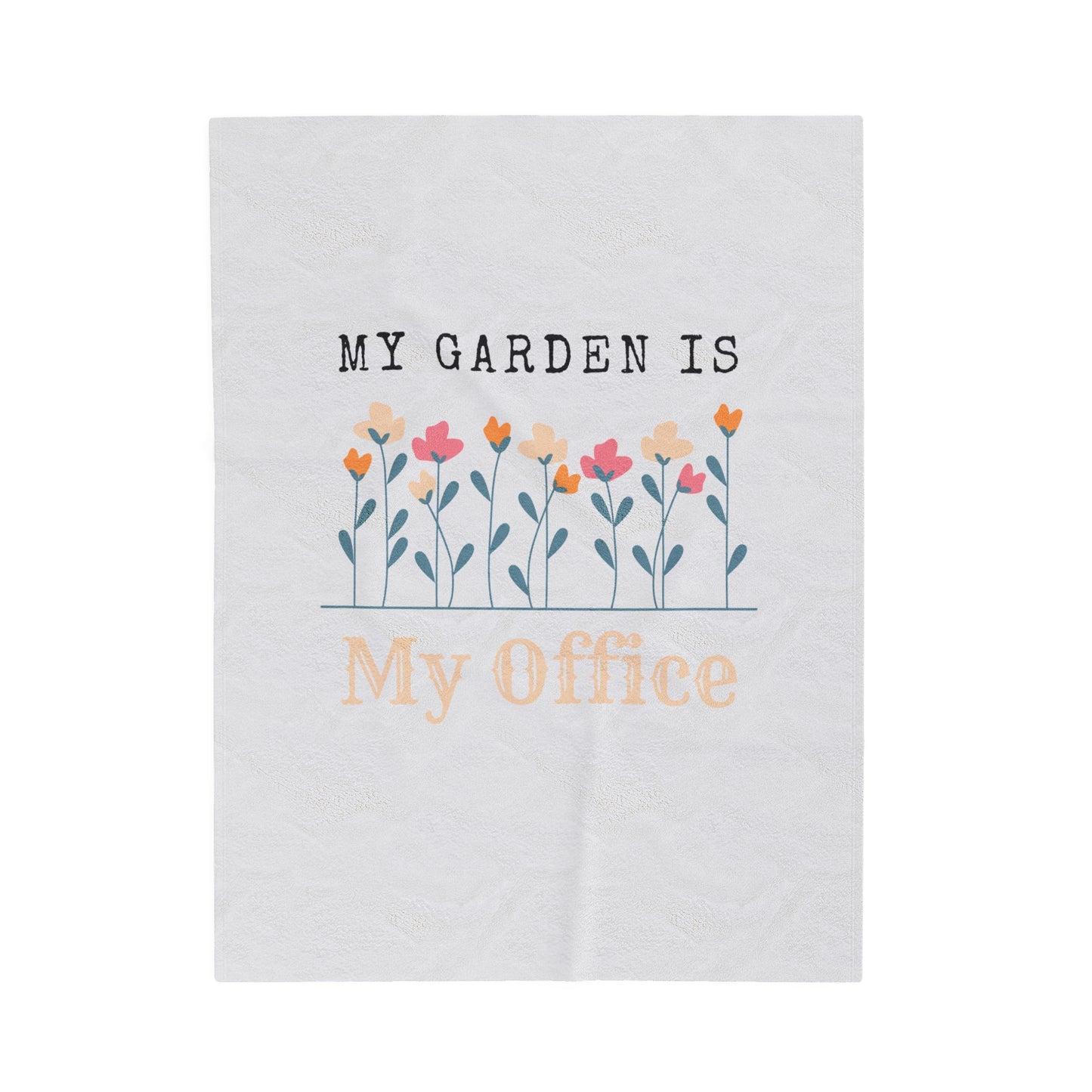 My Office Velveteen Plush Blanket