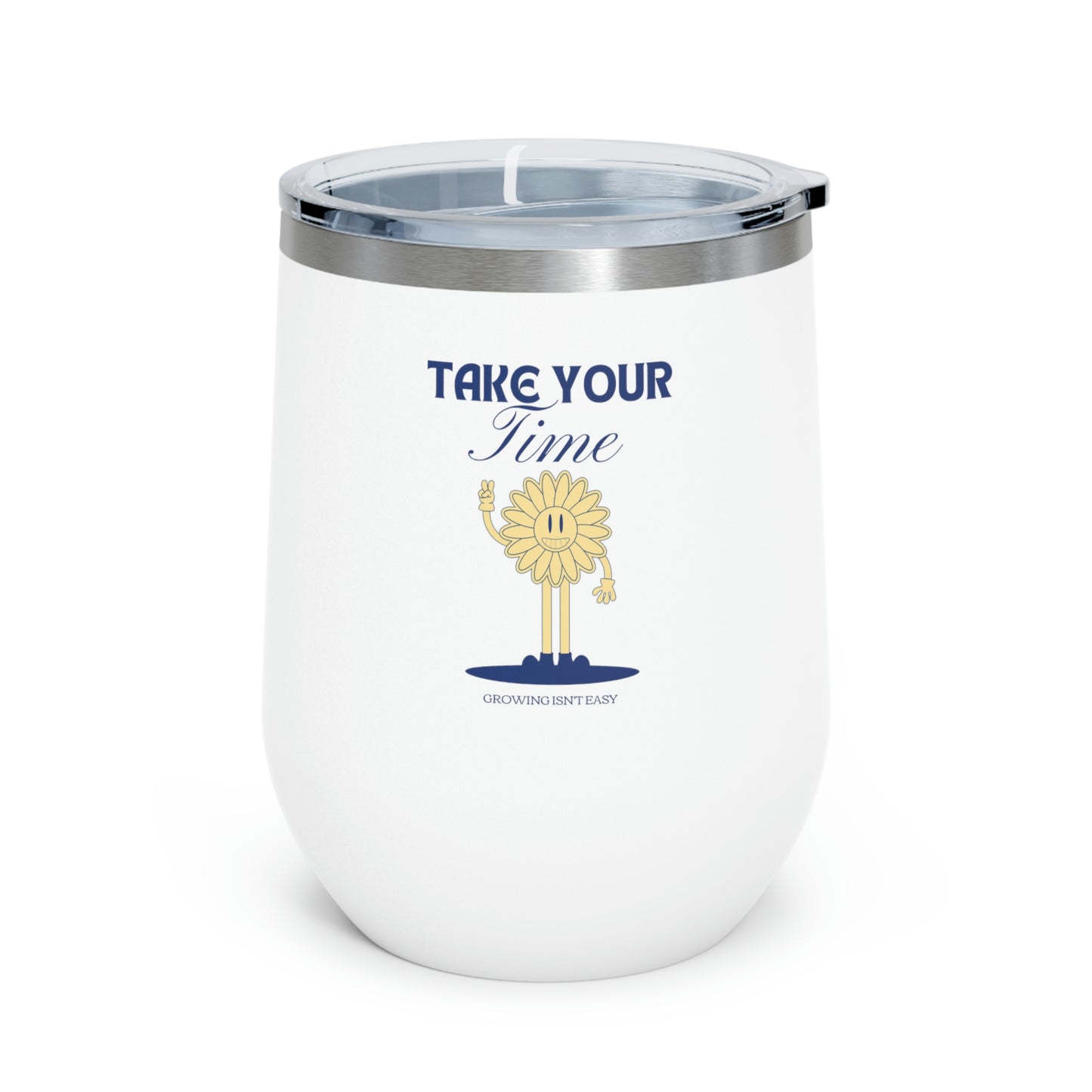 Growing Isn't Easy Insulated Wine Tumbler