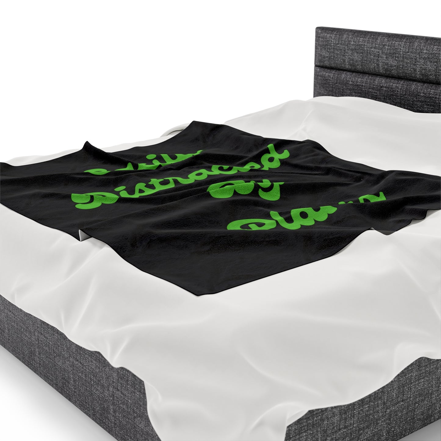 Distracted Velveteen Plush Blanket