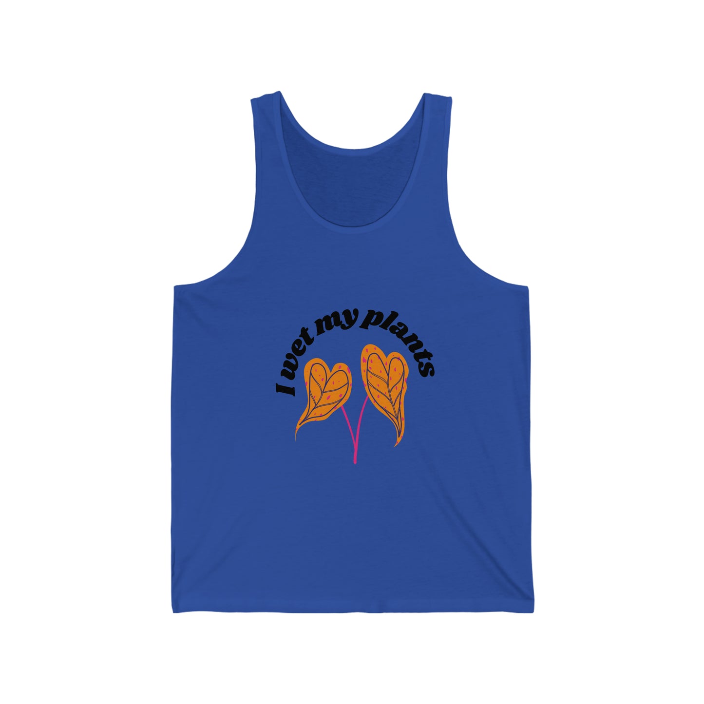 I Wet My Plants Unisex Jersey Tank
