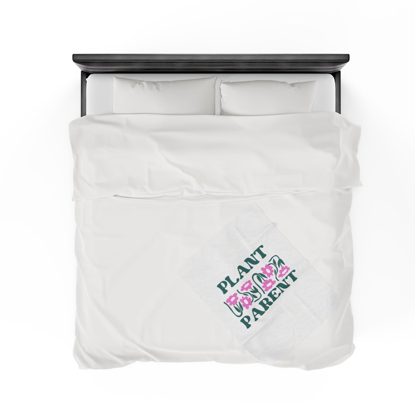 Plant Parent Velveteen Plush Blanket
