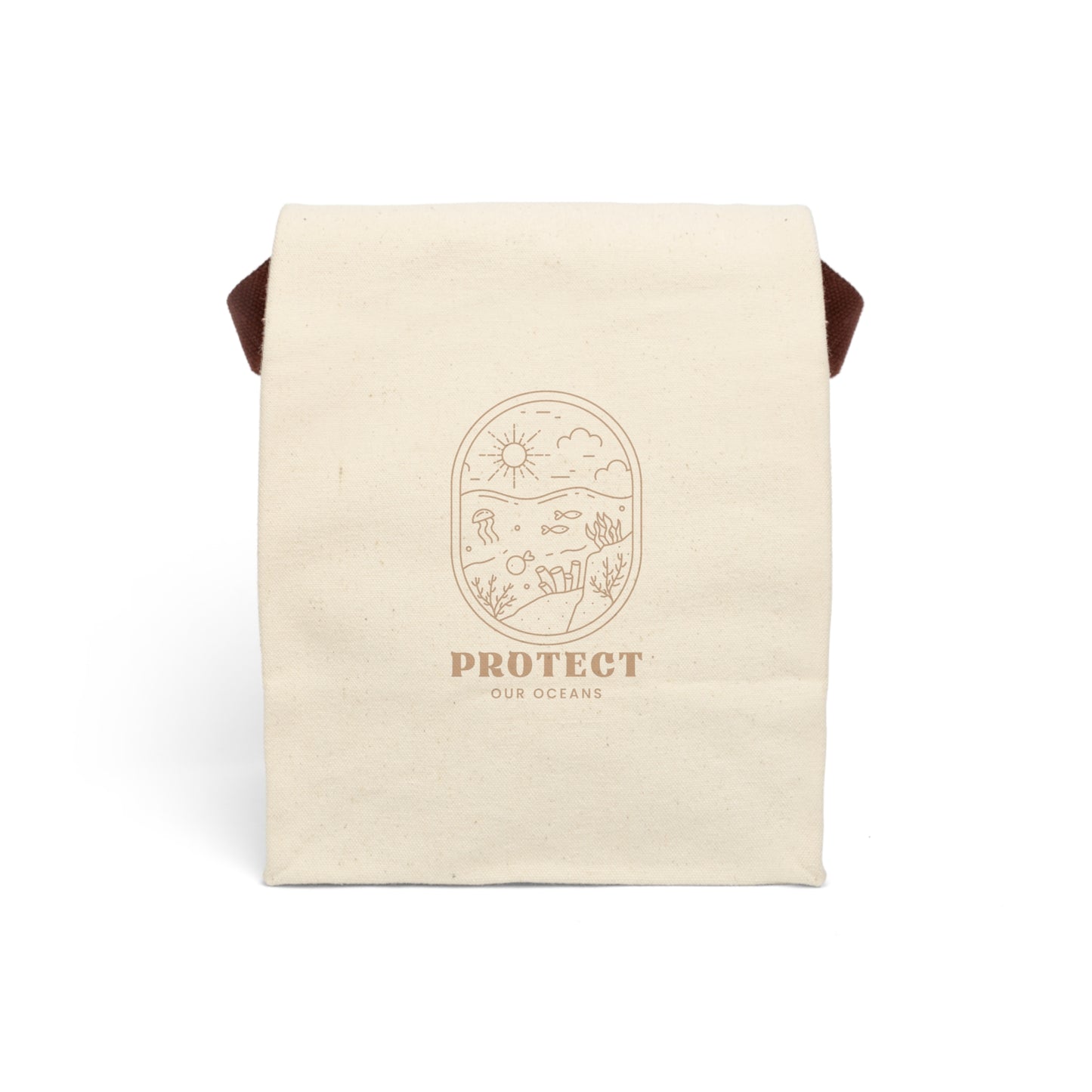 Protect Our Oceans Canvas Lunch Bag