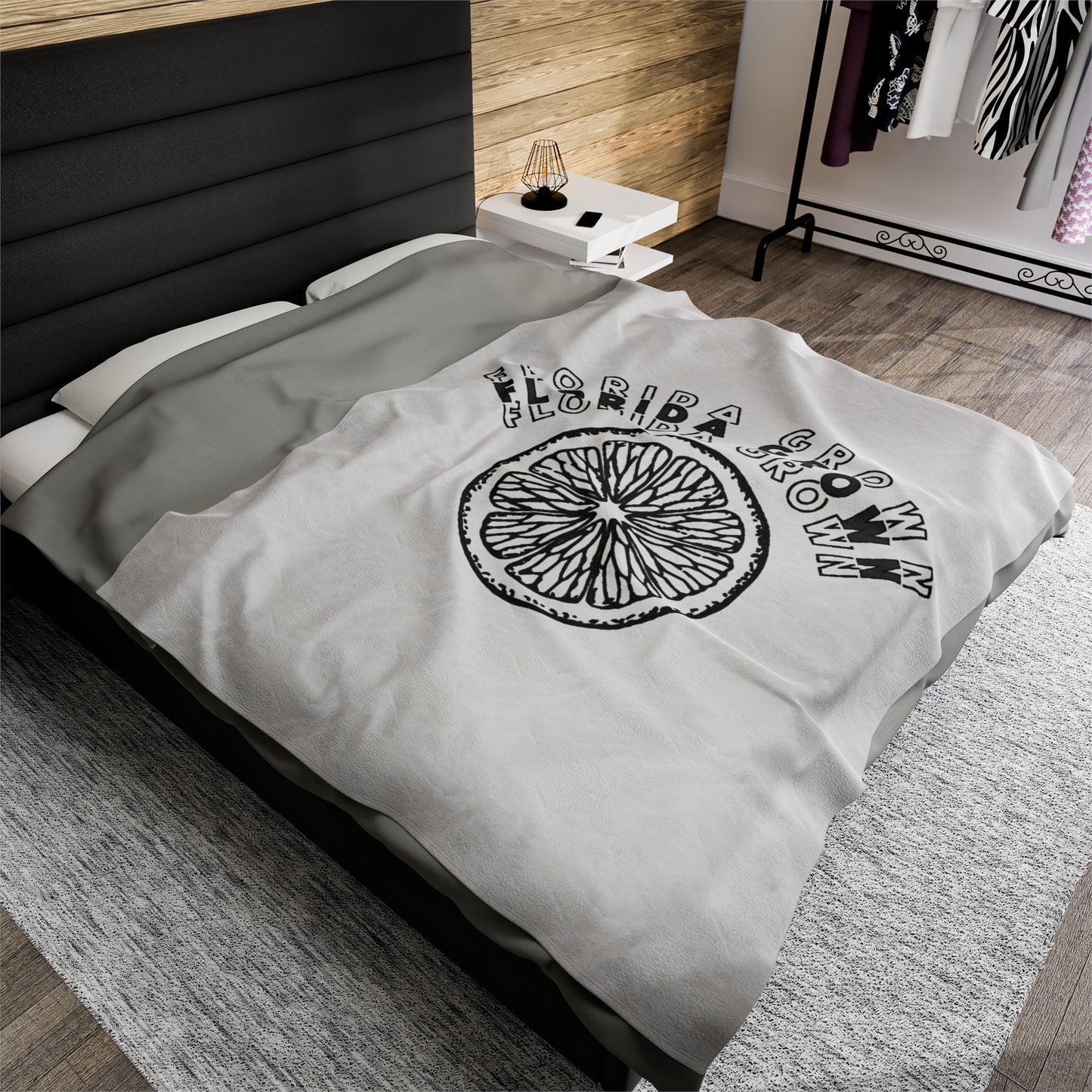 Florida Grown Velveteen Plush Blanket