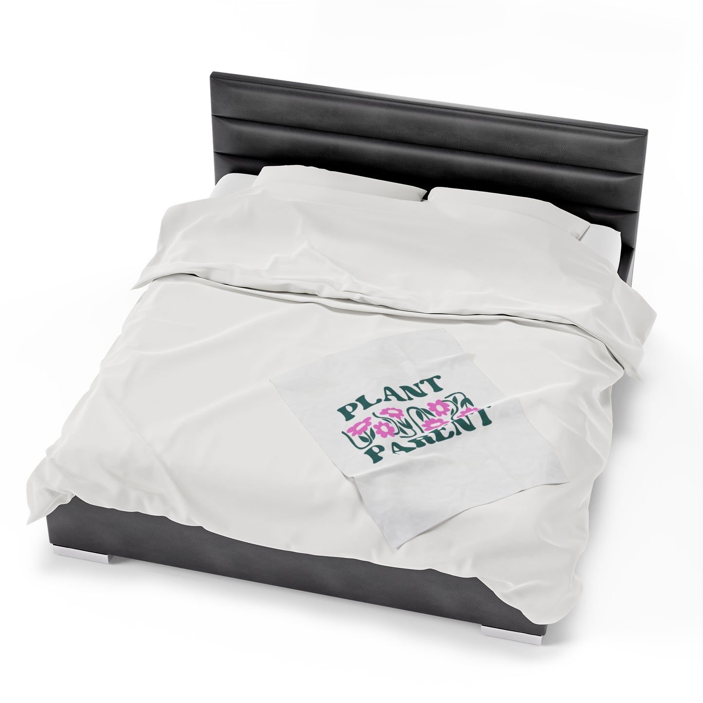 Plant Parent Velveteen Plush Blanket