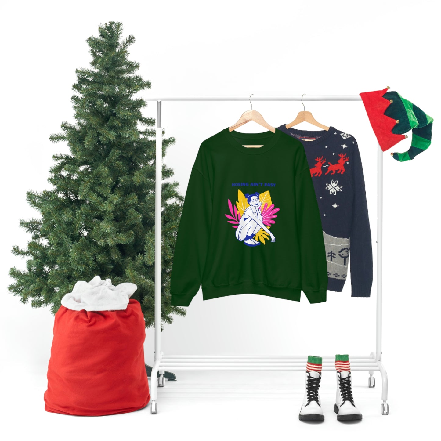 Hoeing Ain't Easy Unisex Crewneck