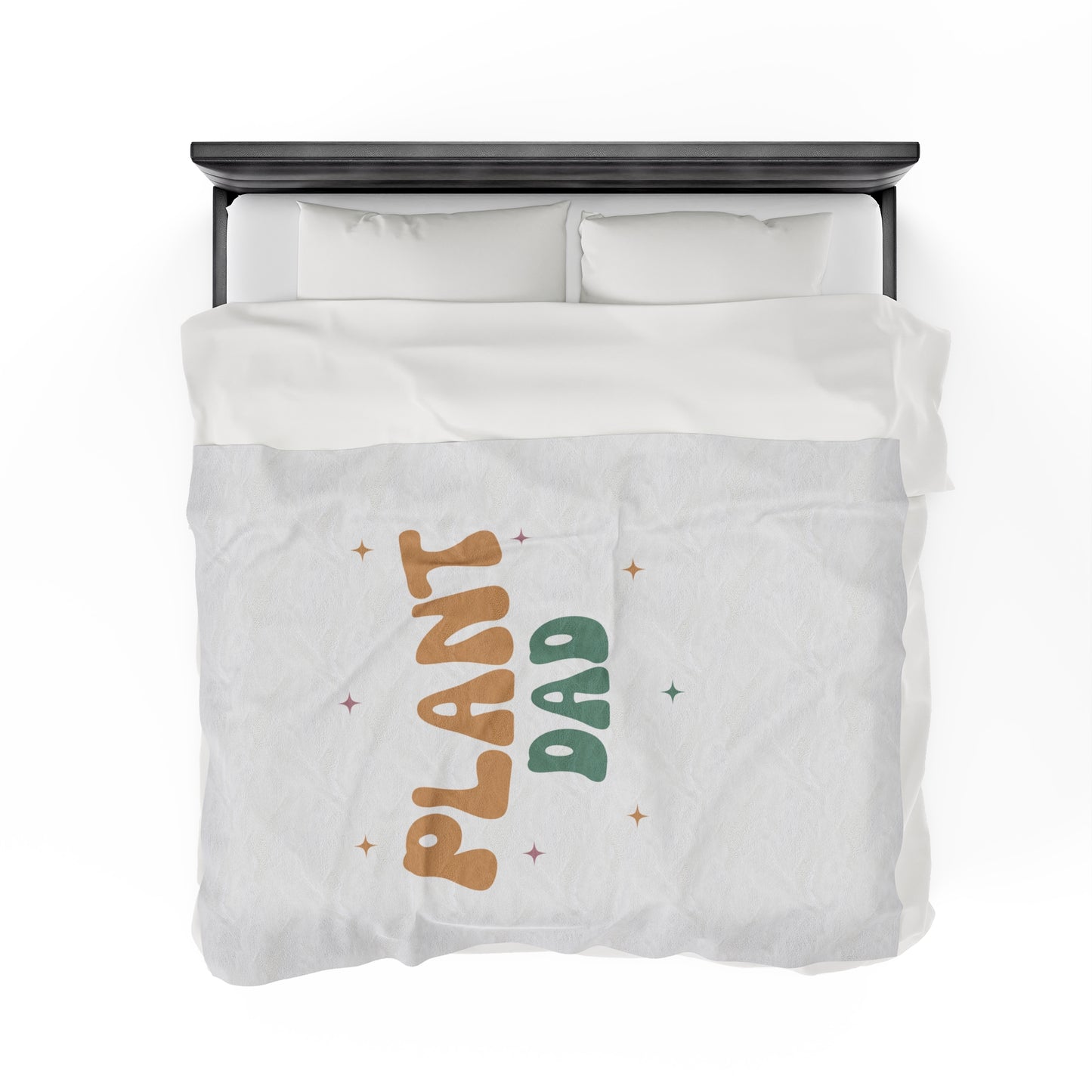 Plant Dad Velveteen Plush Blanket