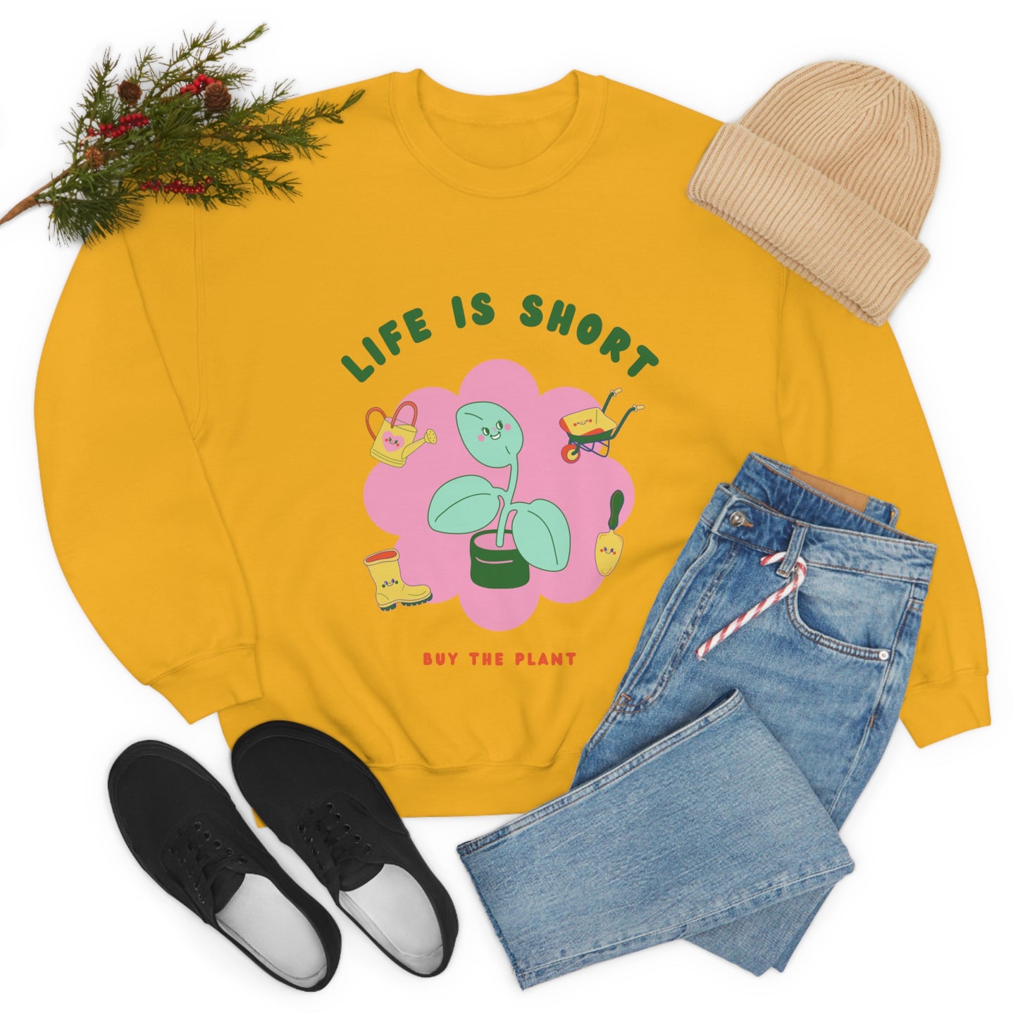 Life Is Short Unisex Crewneck