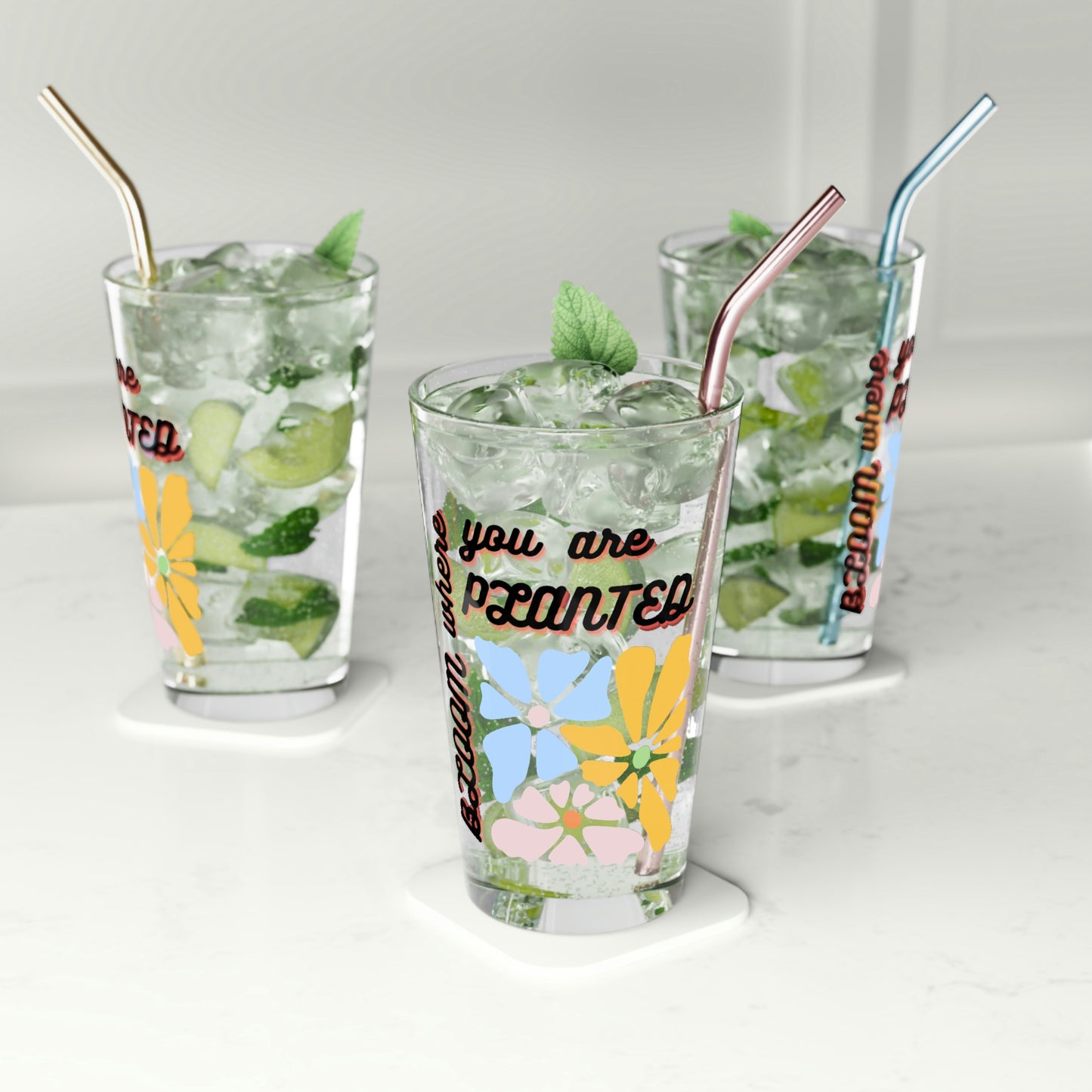 Bloom Pint Glass