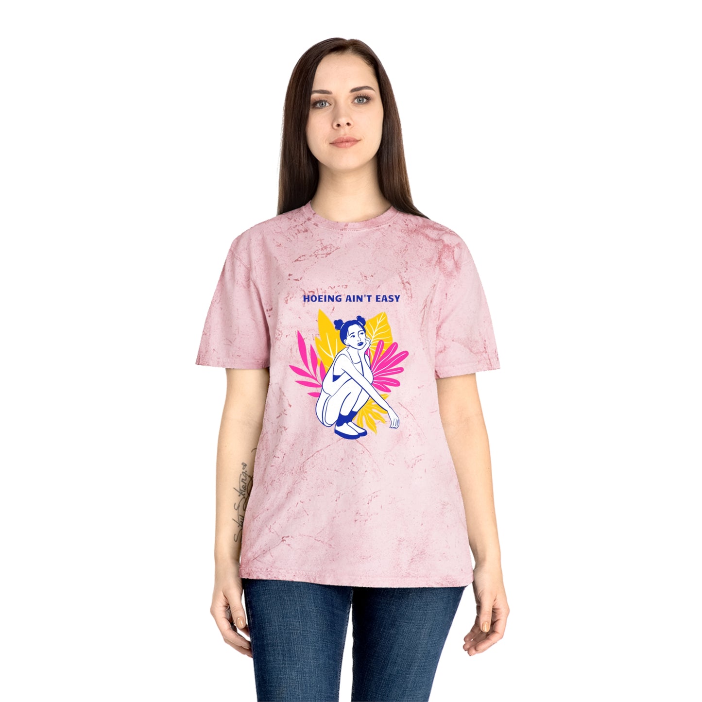 Hoeing Ain't Easy Unisex Color Blast T-Shirt