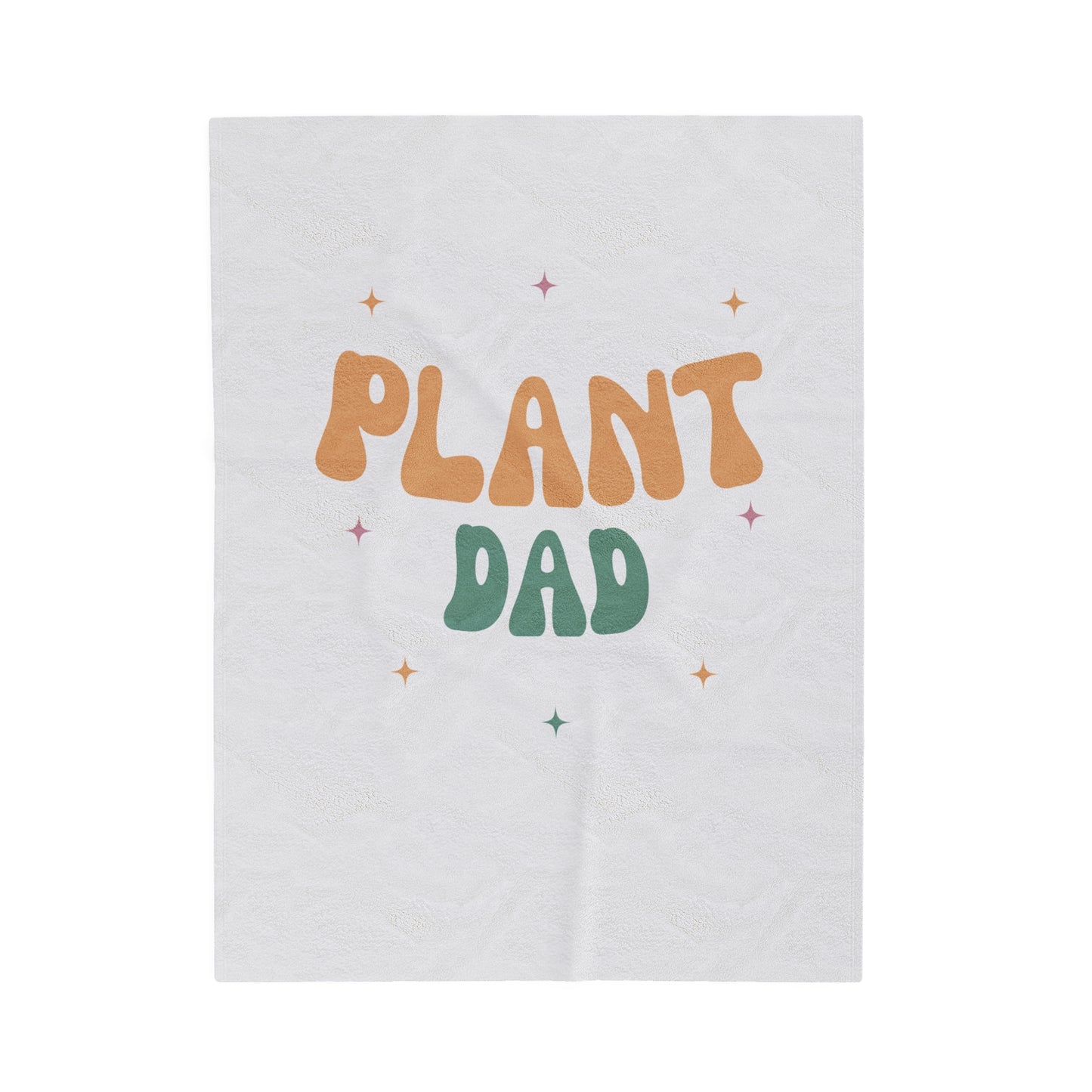 Plant Dad Velveteen Plush Blanket