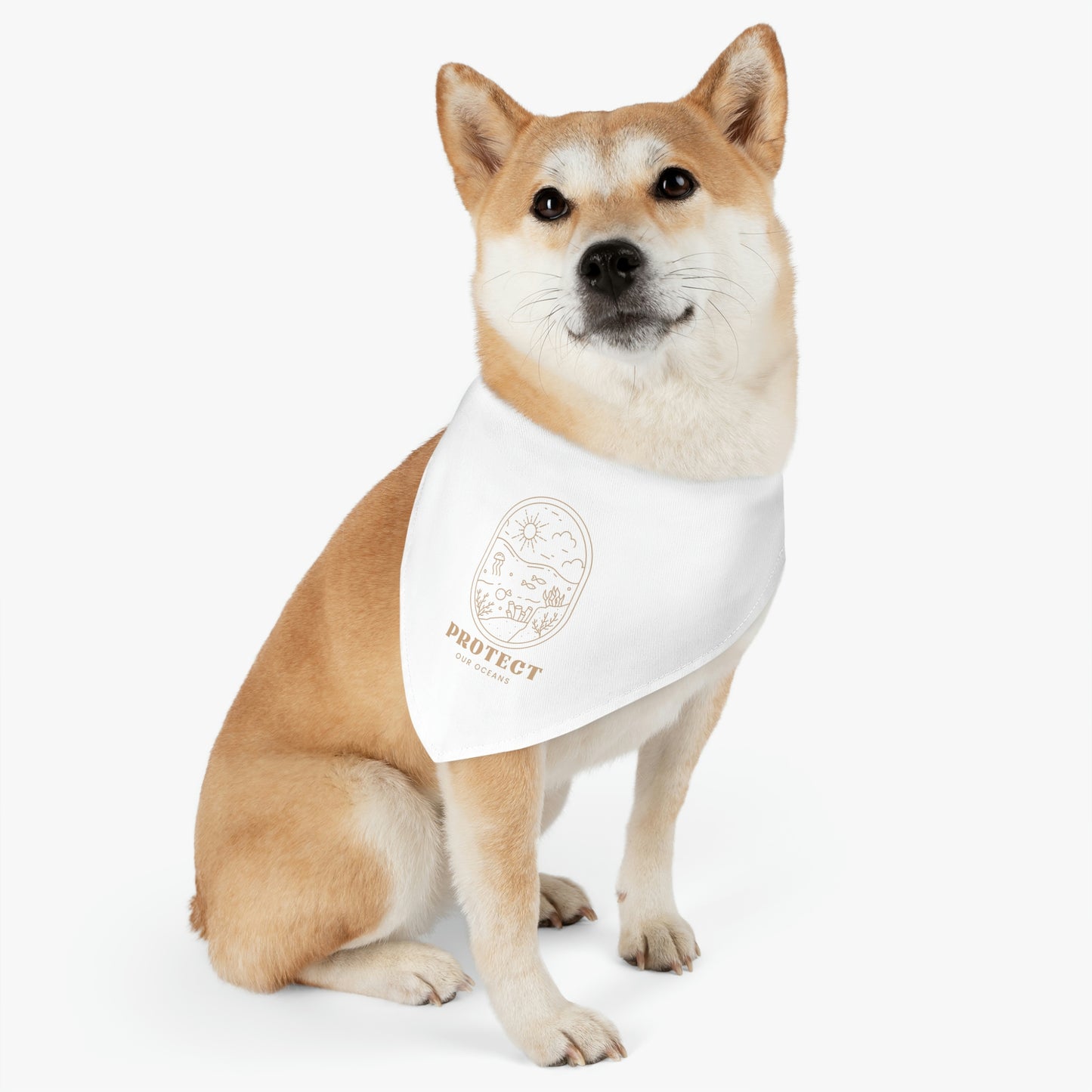 Protect Our Oceans Pet Bandana Collar