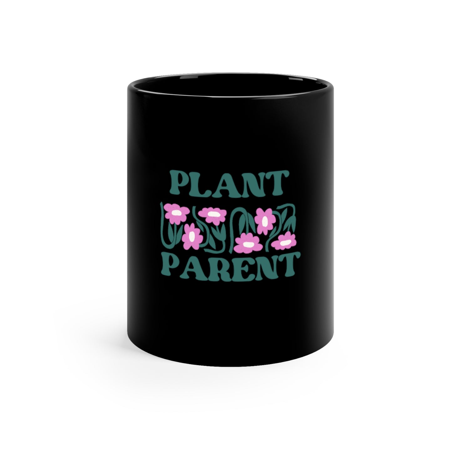 Plant Parent Black Mug