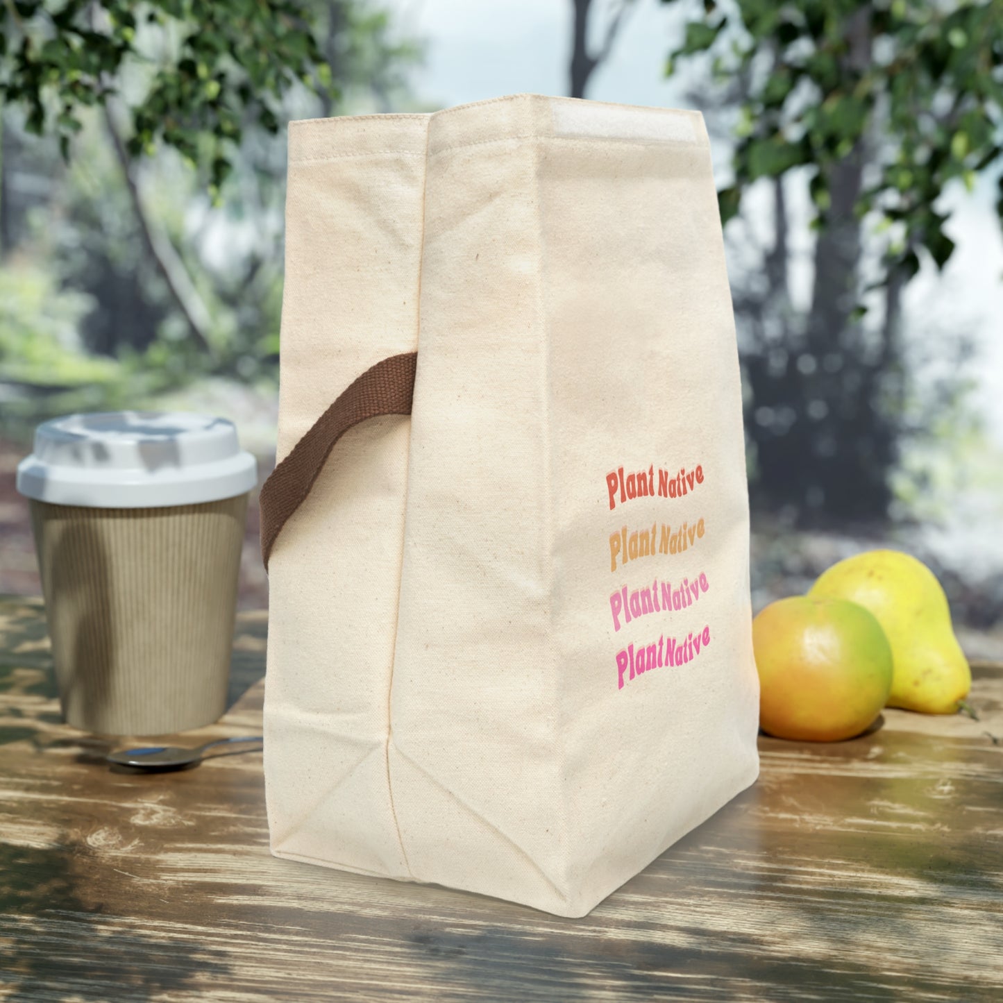 Plant Native Canvas Lunch Bag