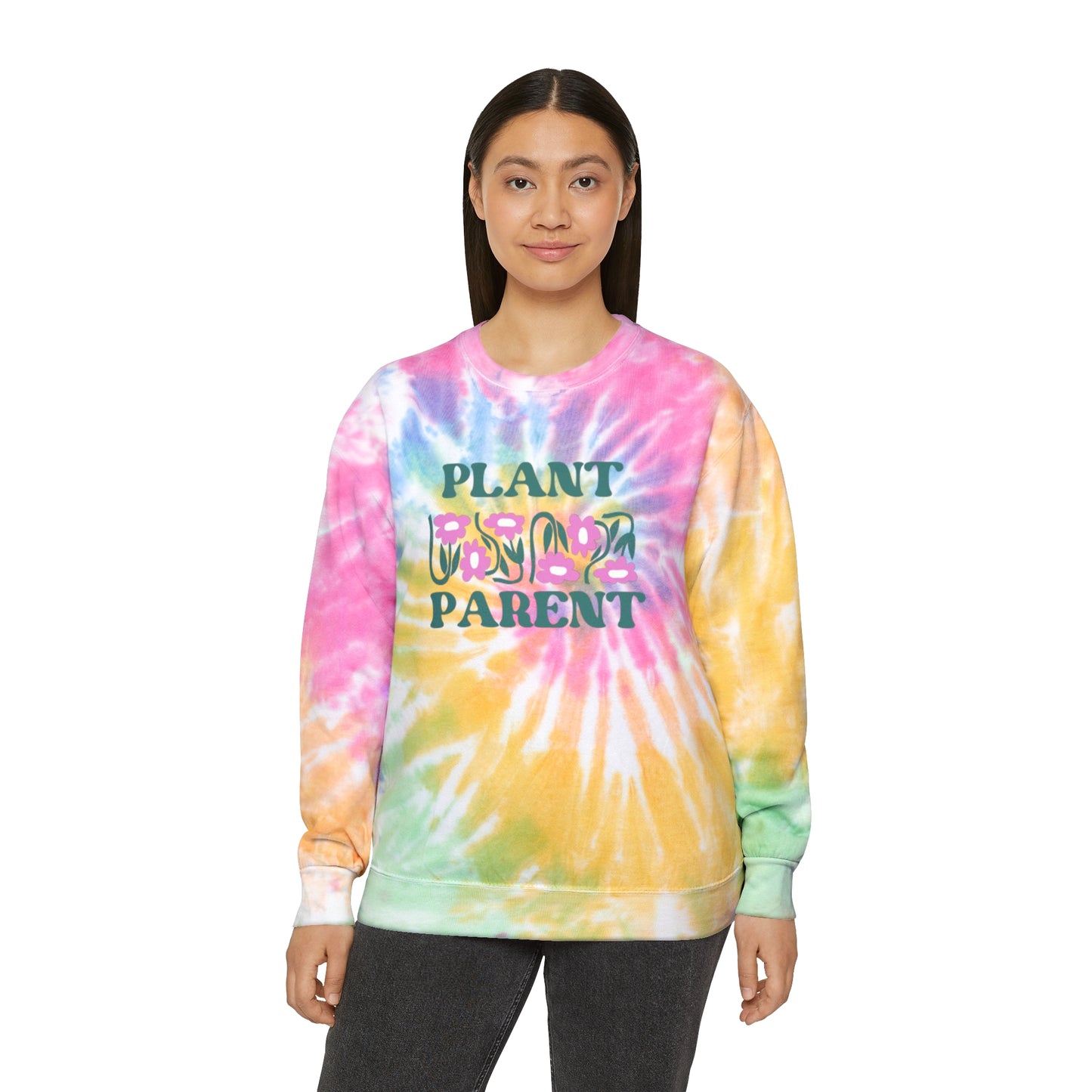 Plant Parent Tie-Dye Crewneck