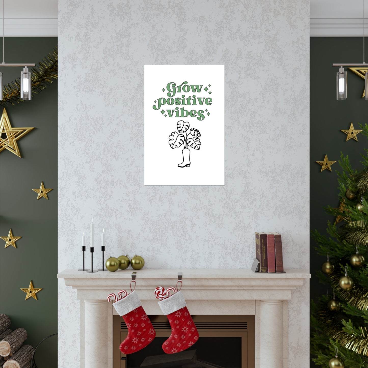 Grow Positive Matte Vertical Posters