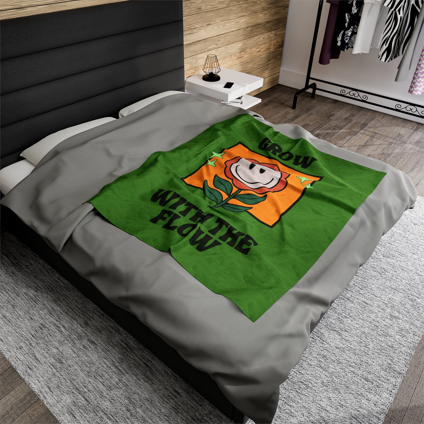 Flow Velveteen Plush Blanket
