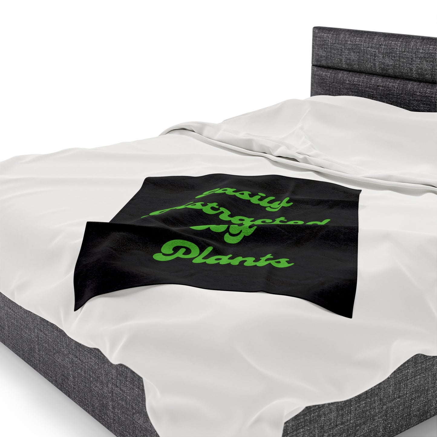 Distracted Velveteen Plush Blanket
