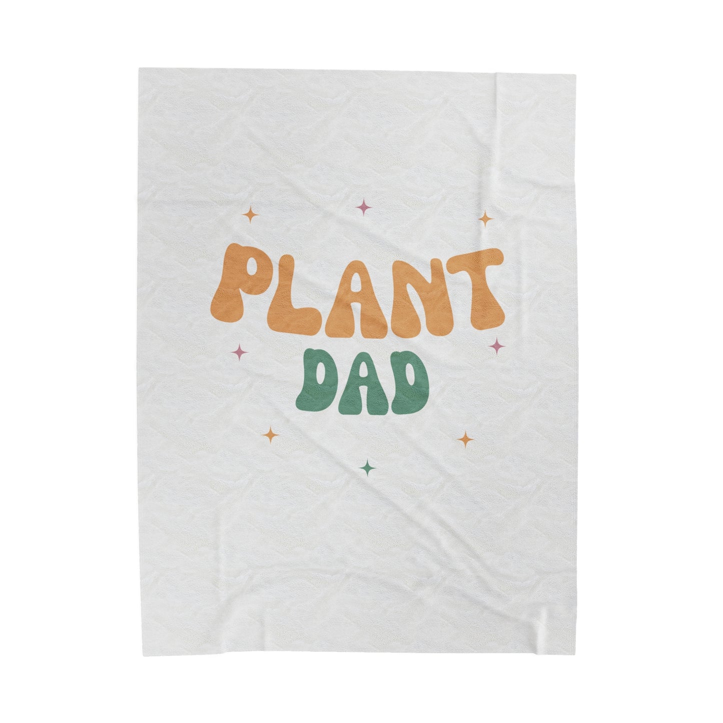 Plant Dad Velveteen Plush Blanket