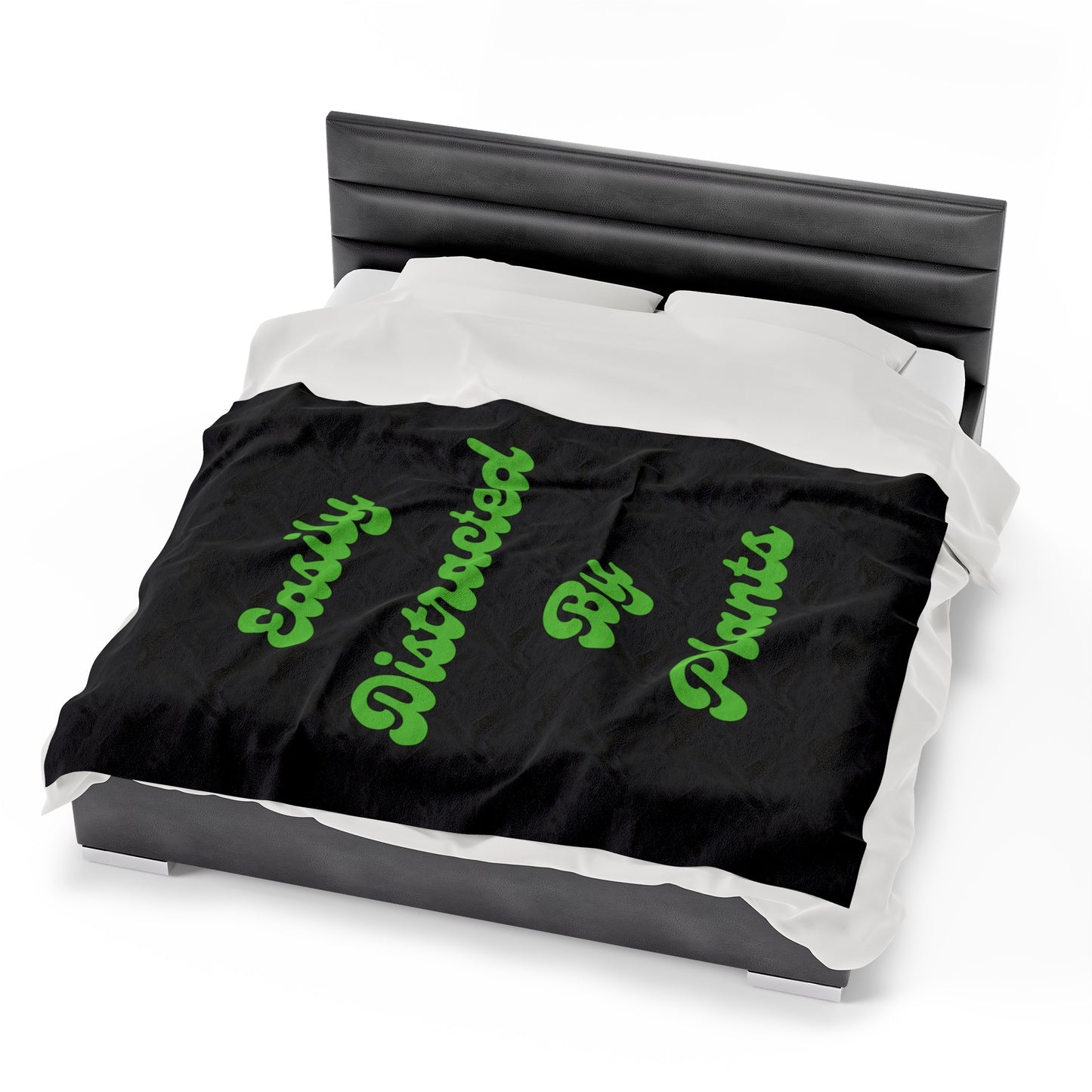 Distracted Velveteen Plush Blanket
