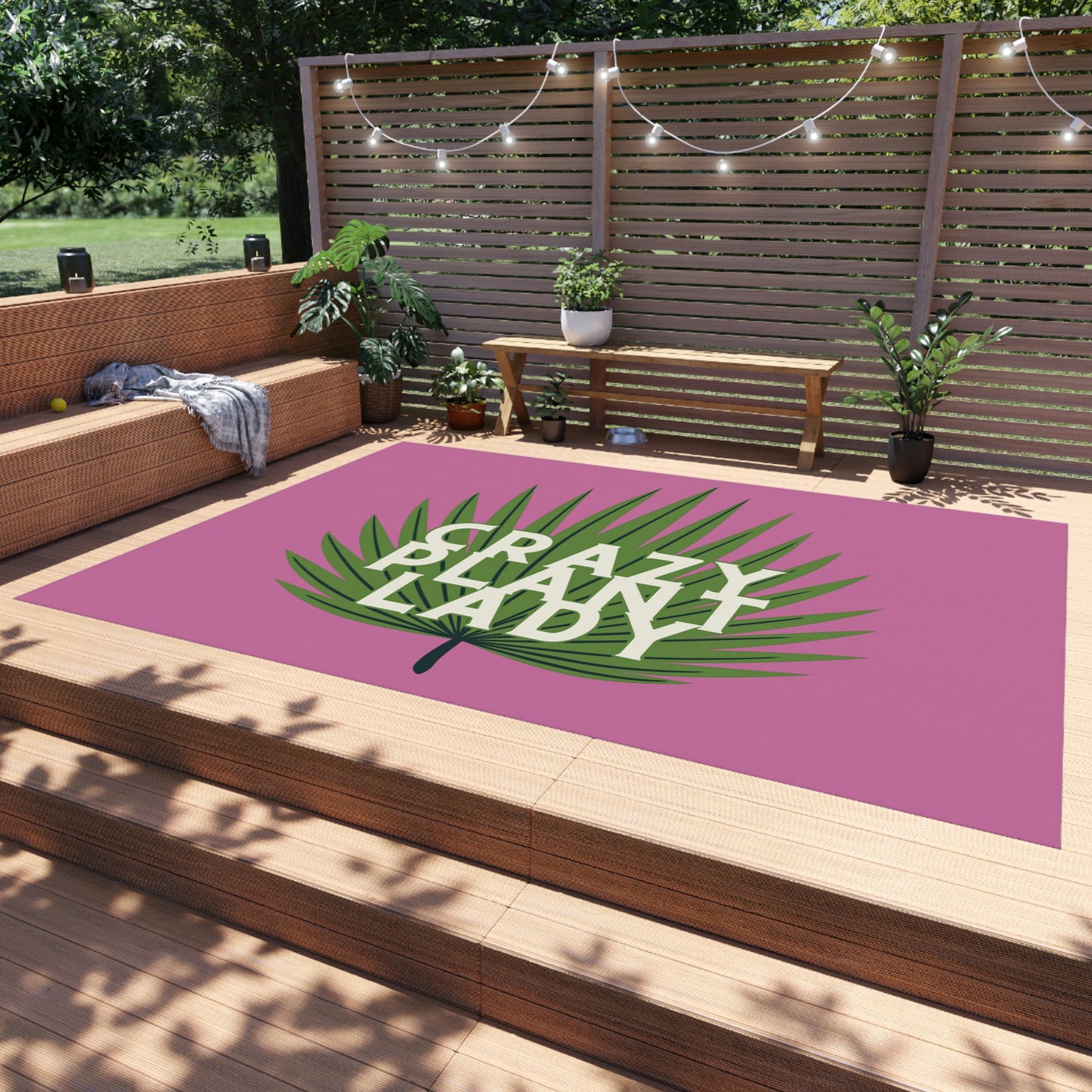 Crazy Plant Lady Outdoor Rug