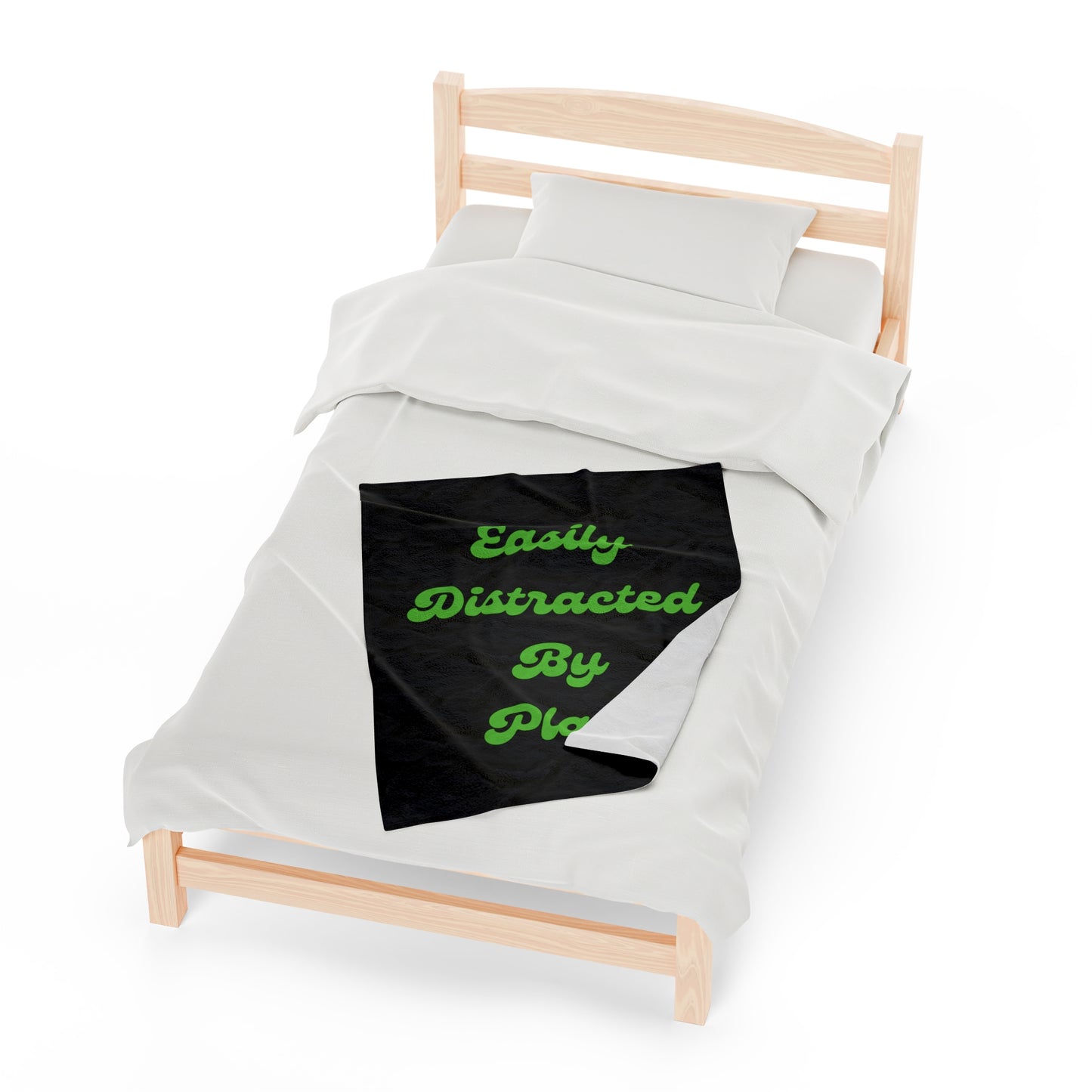 Distracted Velveteen Plush Blanket
