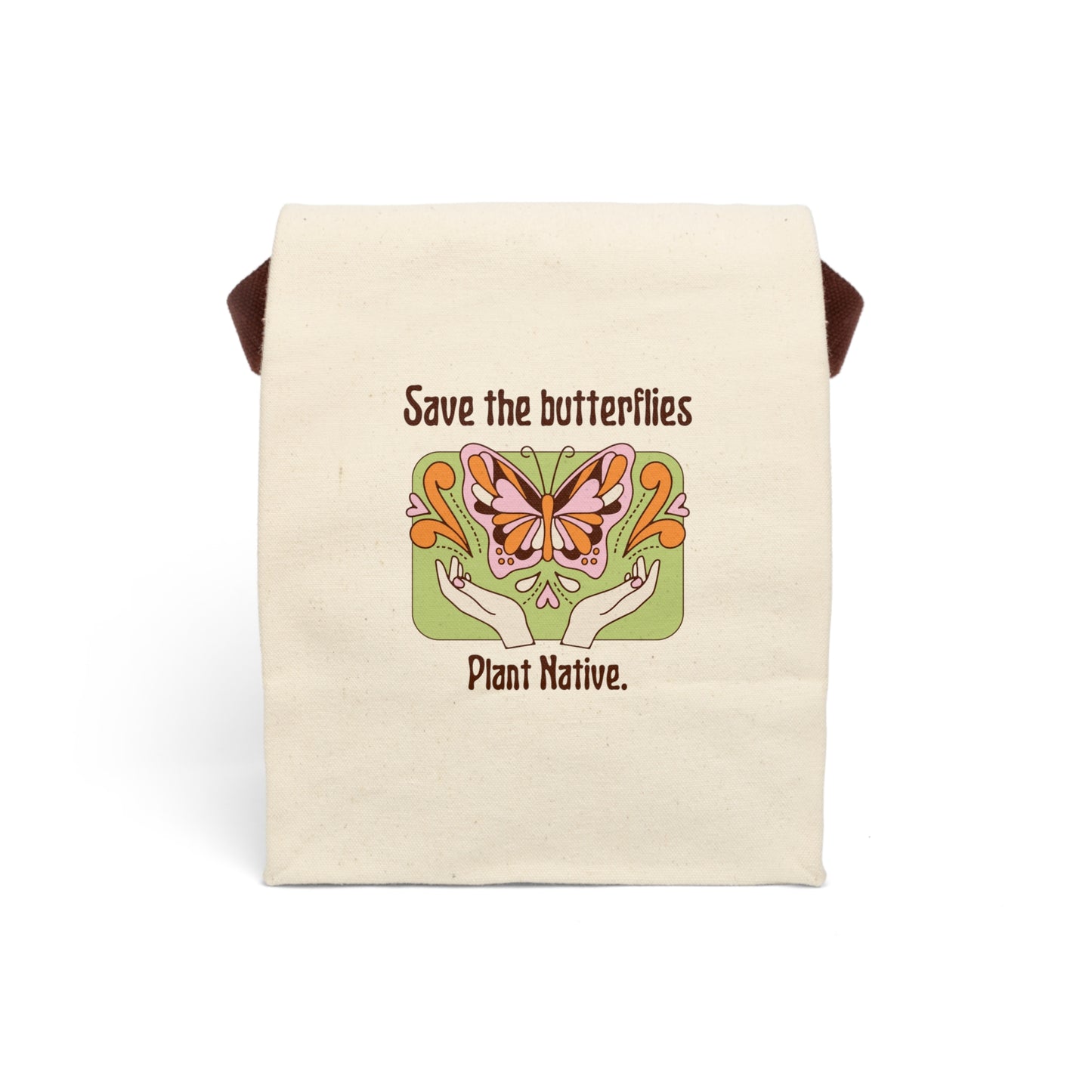 Plant Native Canvas Lunch Bag