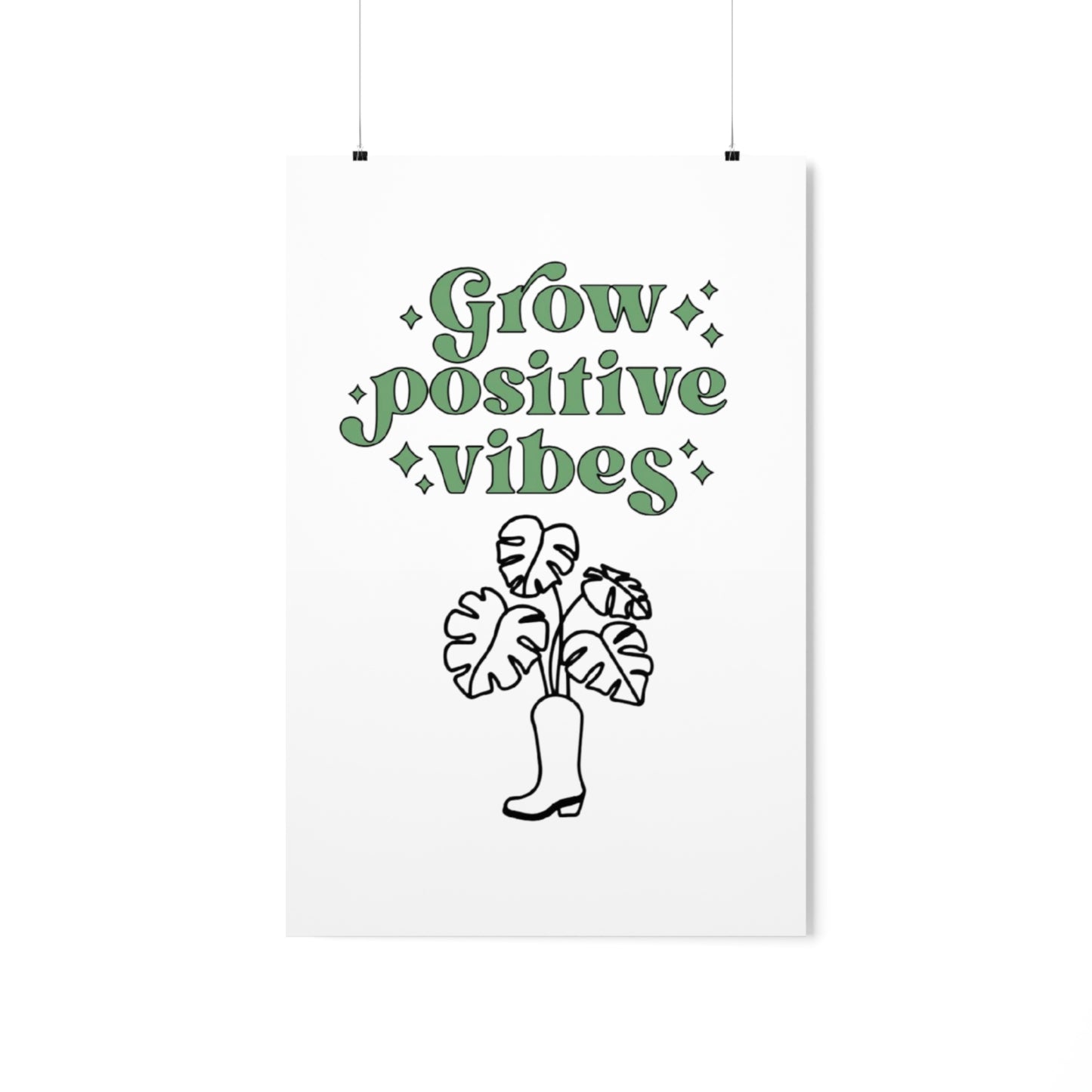 Grow Positive Matte Vertical Posters