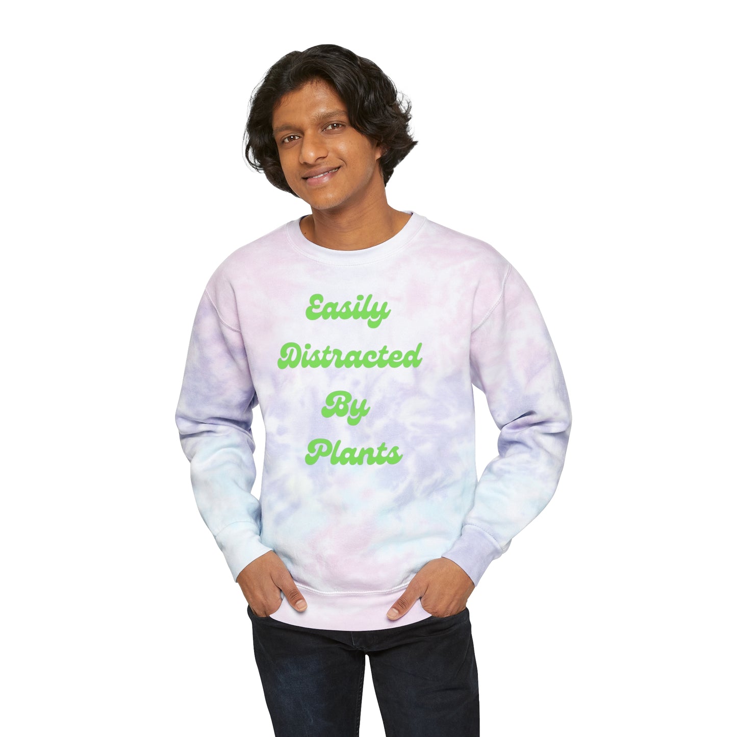 Distracted Unisex Tie-Dye Crewneck