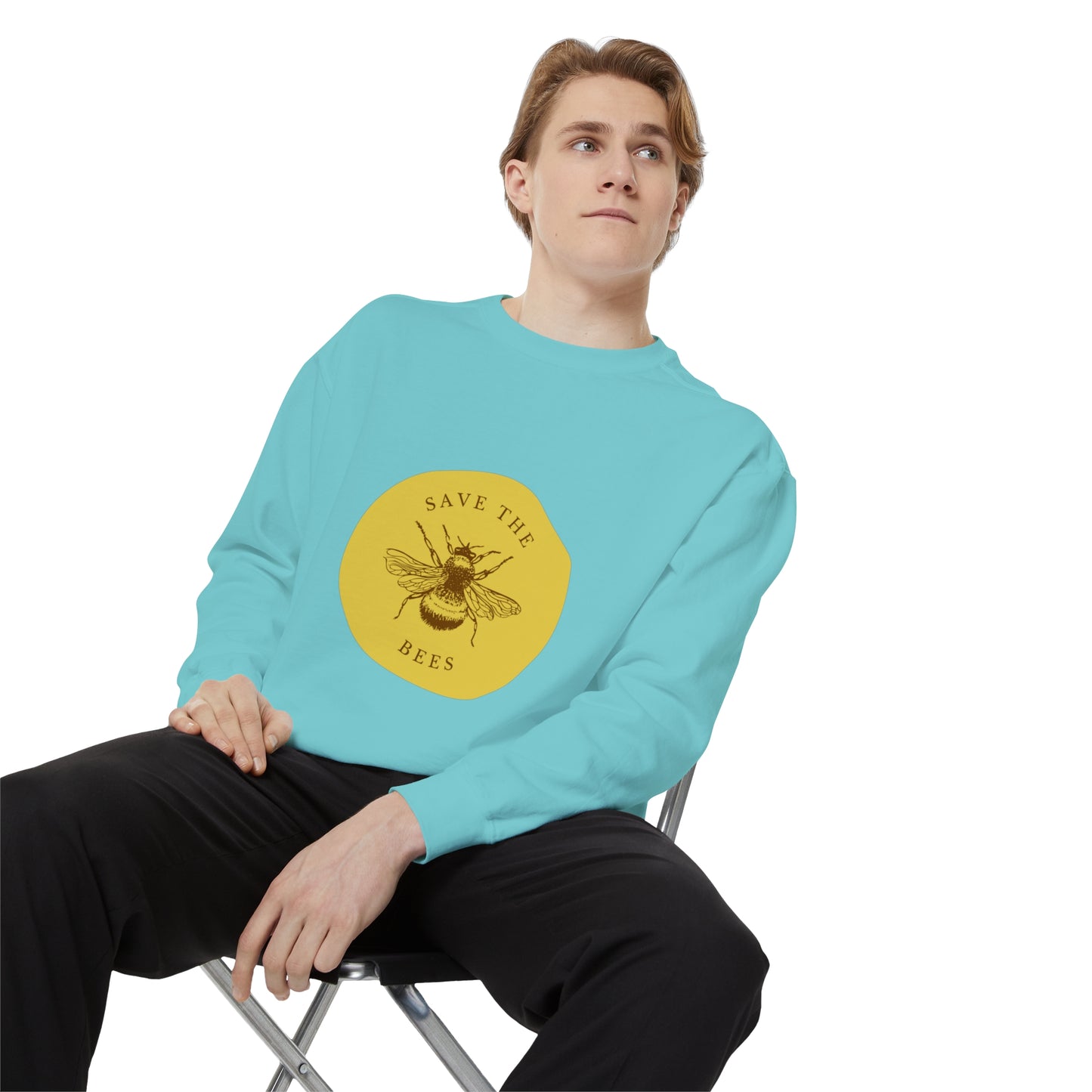 Save The Bees Unisex Garment-Dyed Sweatshirt