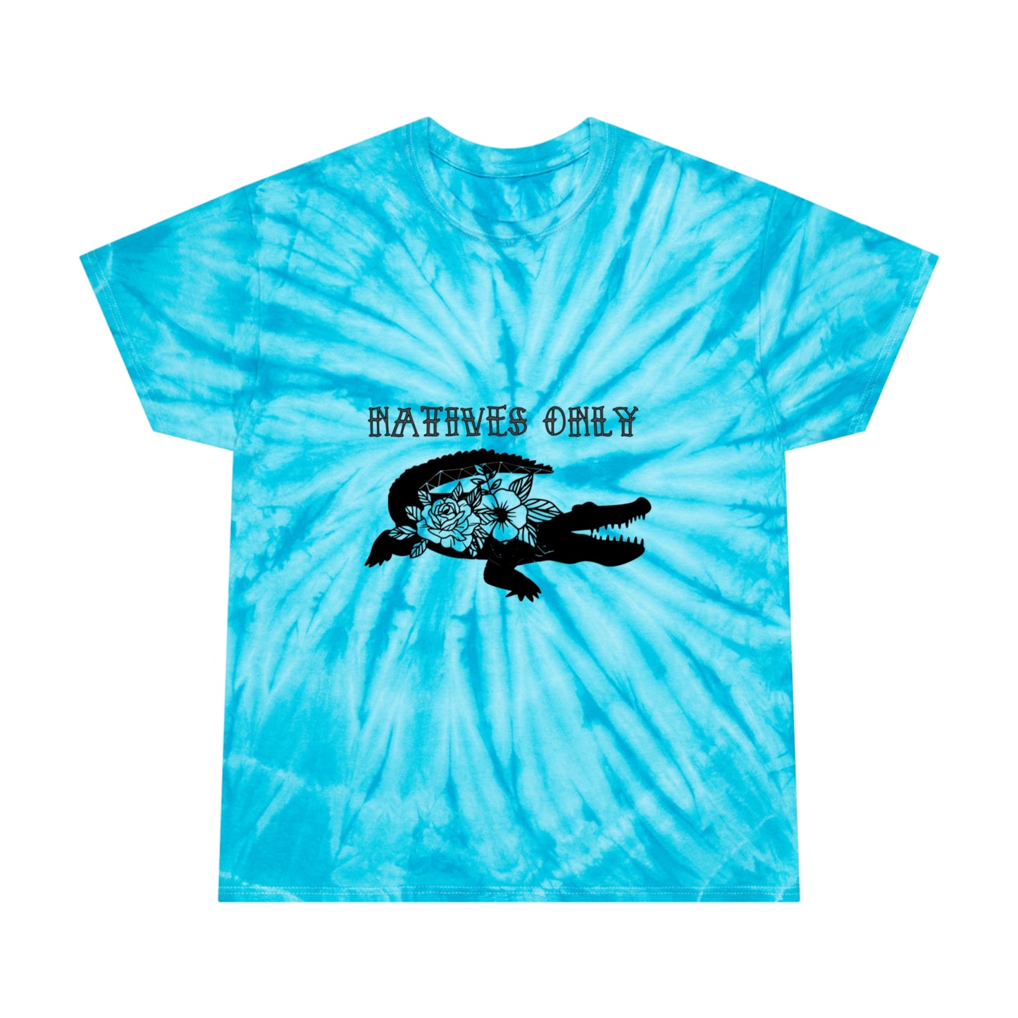 Natives Only Alligator Tie-Dye Tee, Cyclone