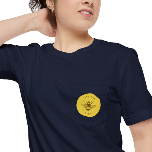 Save The Bees Unisex Pocket Tee