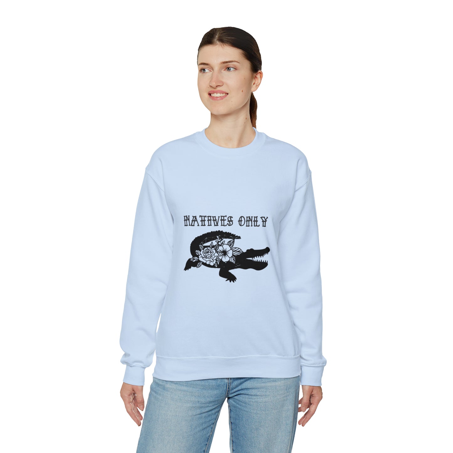 Natives Only Alligator Unisex Crewneck Sweatshirt