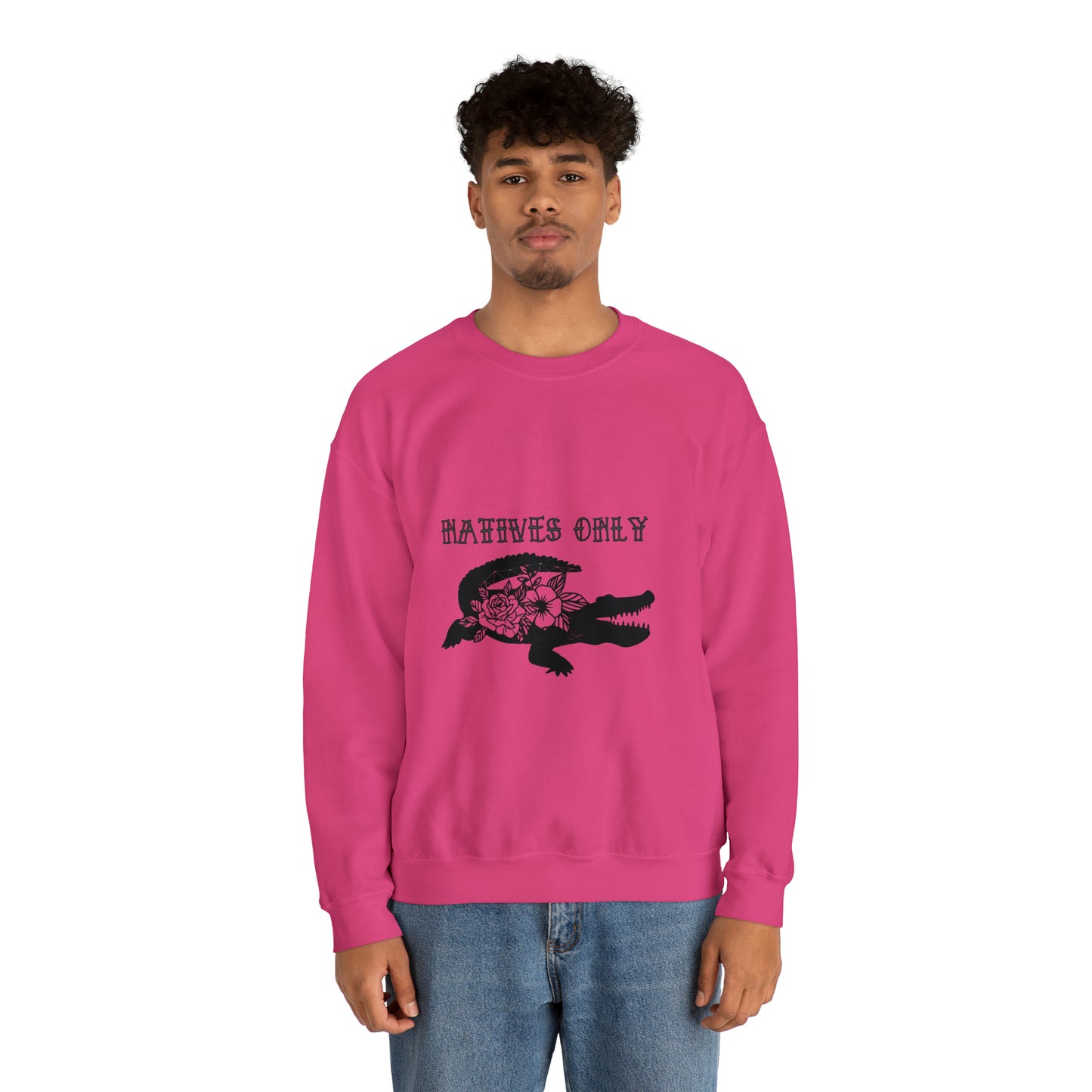 Natives Only Alligator Unisex Crewneck Sweatshirt