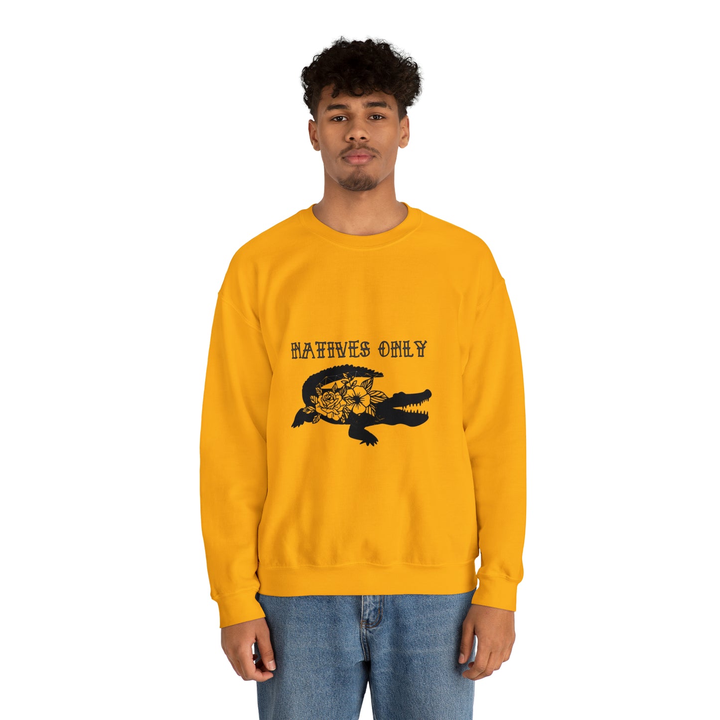 Natives Only Alligator Unisex Crewneck Sweatshirt