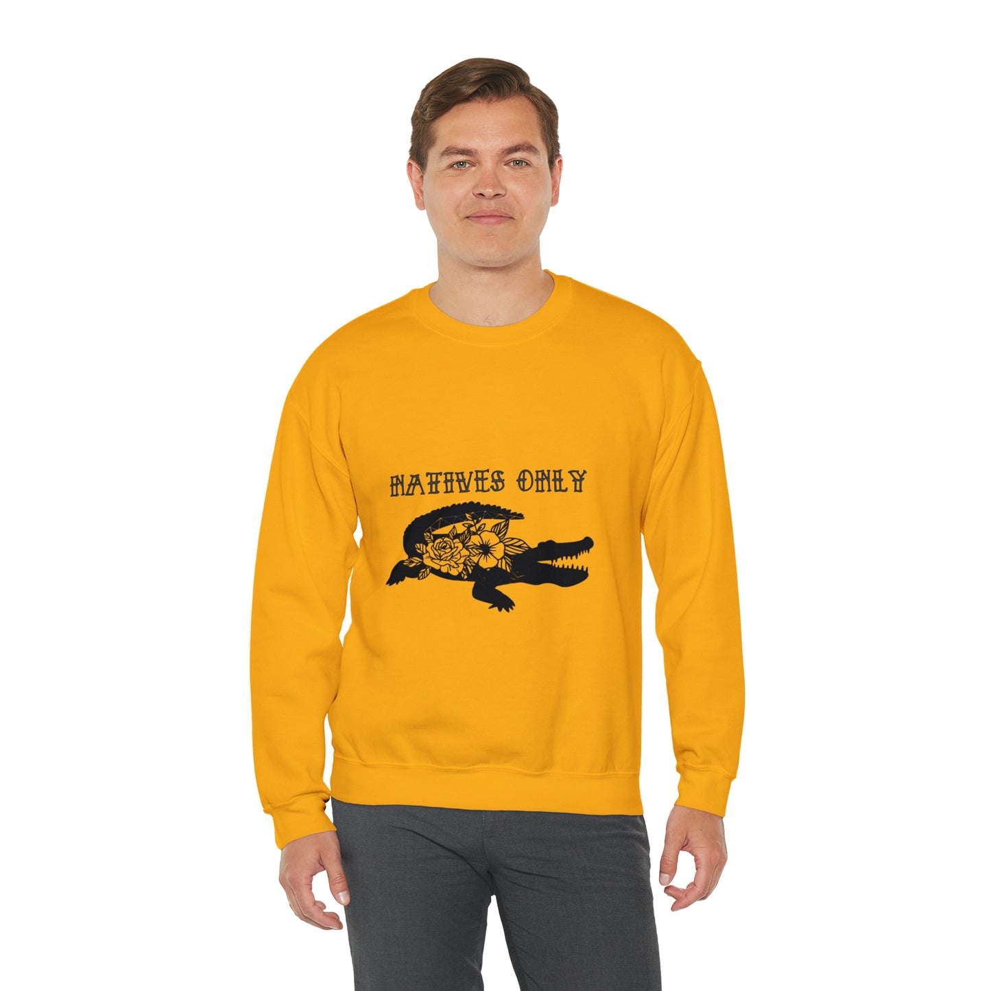 Natives Only Alligator Unisex Crewneck Sweatshirt